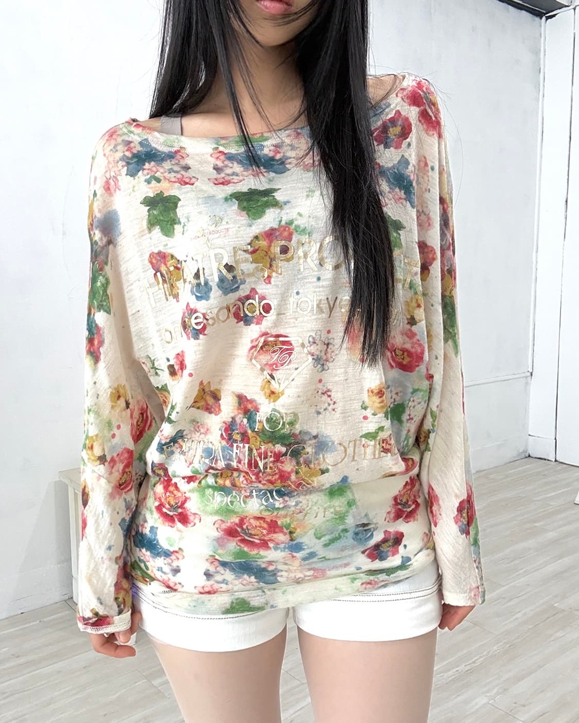 Floral Batwing Long Sleeve 상품이미지4