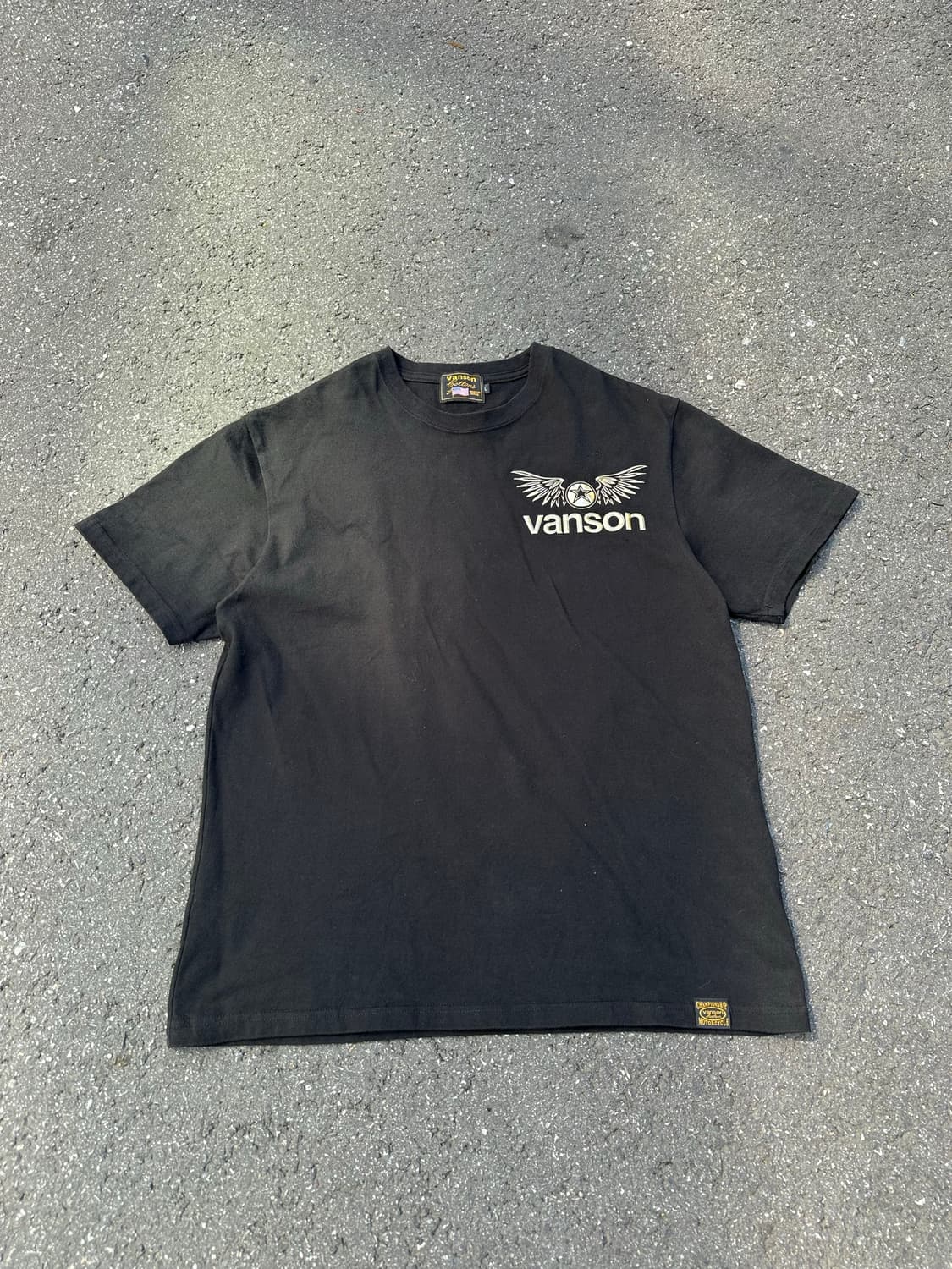 [밴슨] •Vanson Foaming Print Wing Tee 상품이미지3