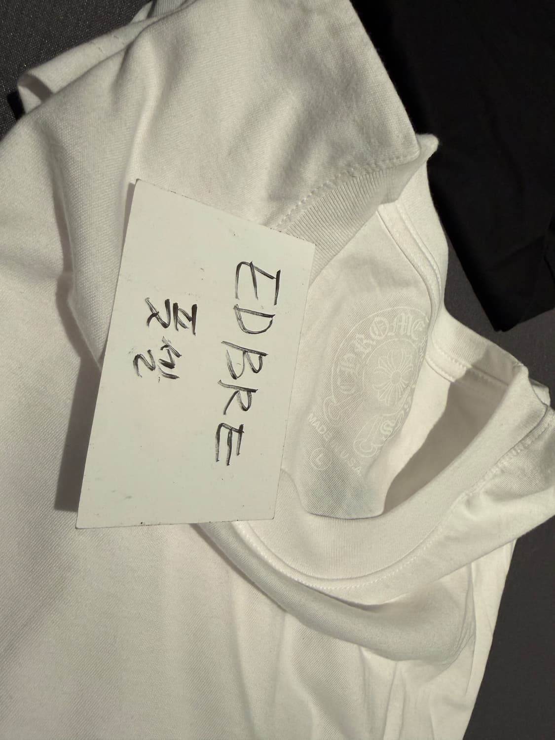 크롬하츠 홀스슈 로고 롱슬리브 티셔츠 화이트 홍콩 상품이미지4
