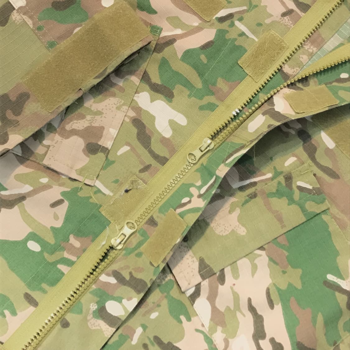밀리터리 빈티지 카모플라쥬 투웨이 집업 립스탑 자켓 남성 110 사이즈 상품이미지5