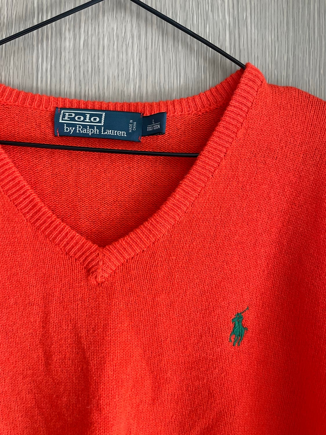 폴로 랄프로렌 오렌지 램스울 그린포니 니트 상품이미지2