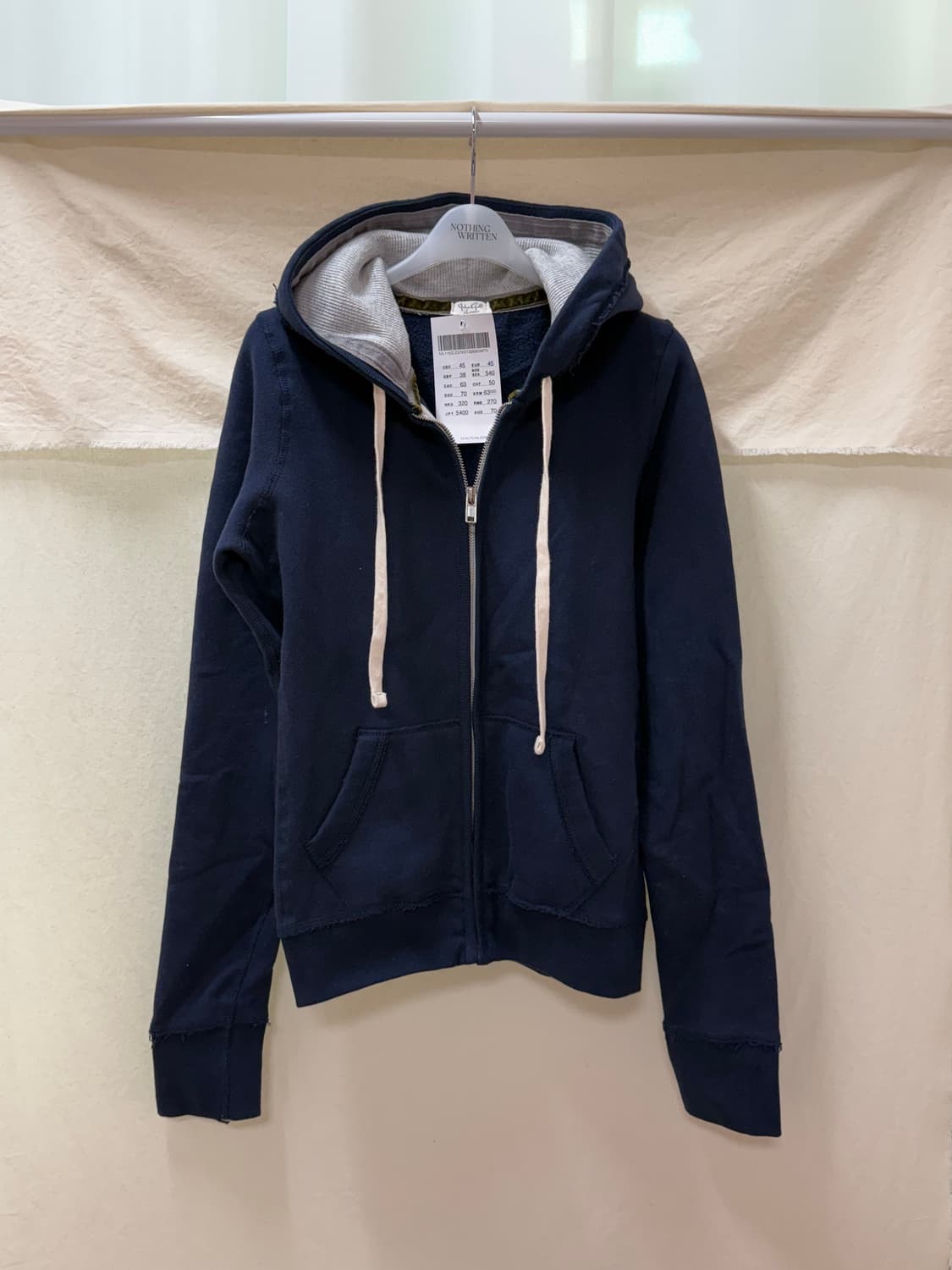 브랜디멜빌 배색 후드집업 상품이미지1