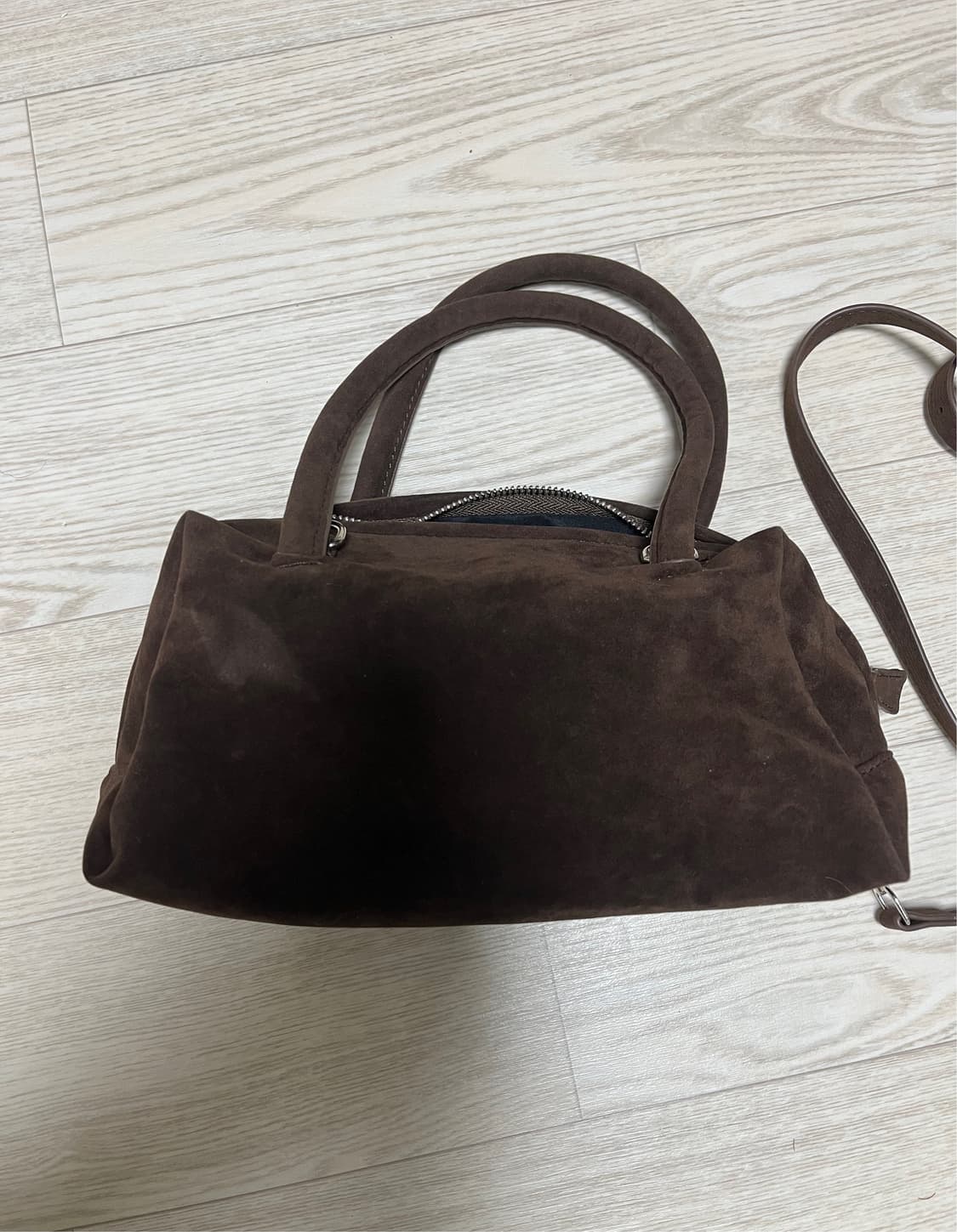 자라 스웨이드 미니 볼링백 상품이미지2