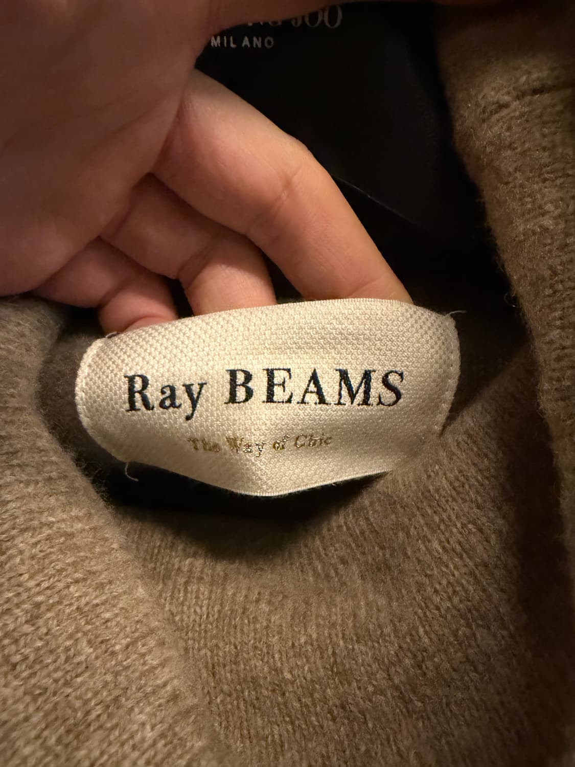 Ray Beams 울 니트 판초 스웨터 상품이미지2