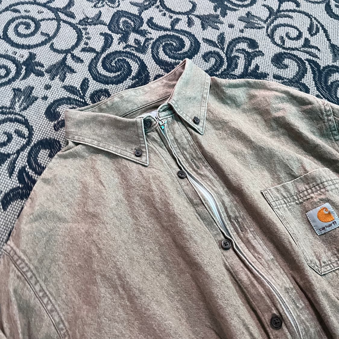 L 칼하트 크롭 리메이크 셔츠 자켓/W2725 상품이미지3
