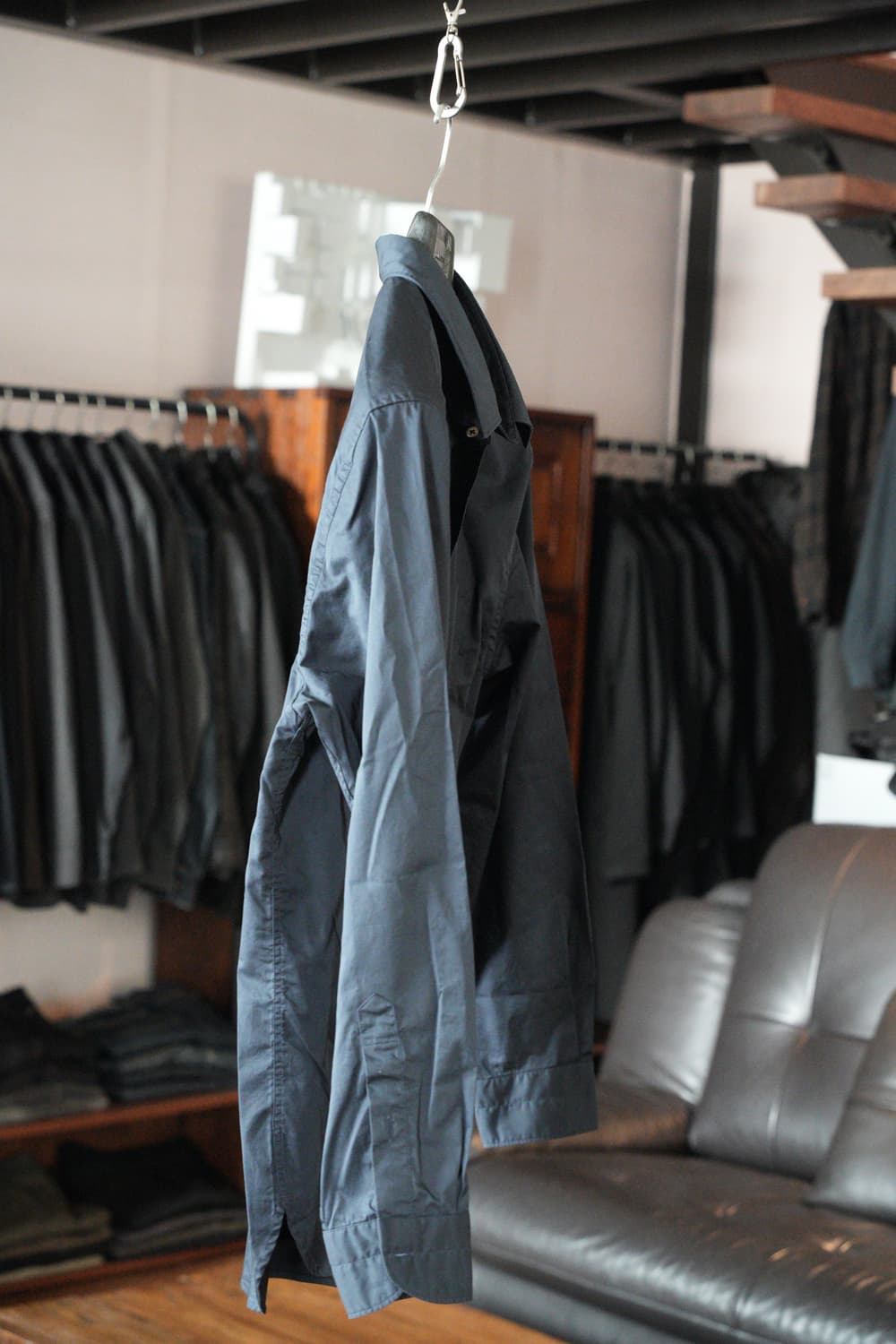 프로드 셔츠/s-980 usa 포플린 셔츠, 네이비, 50, 새상품 상품이미지5