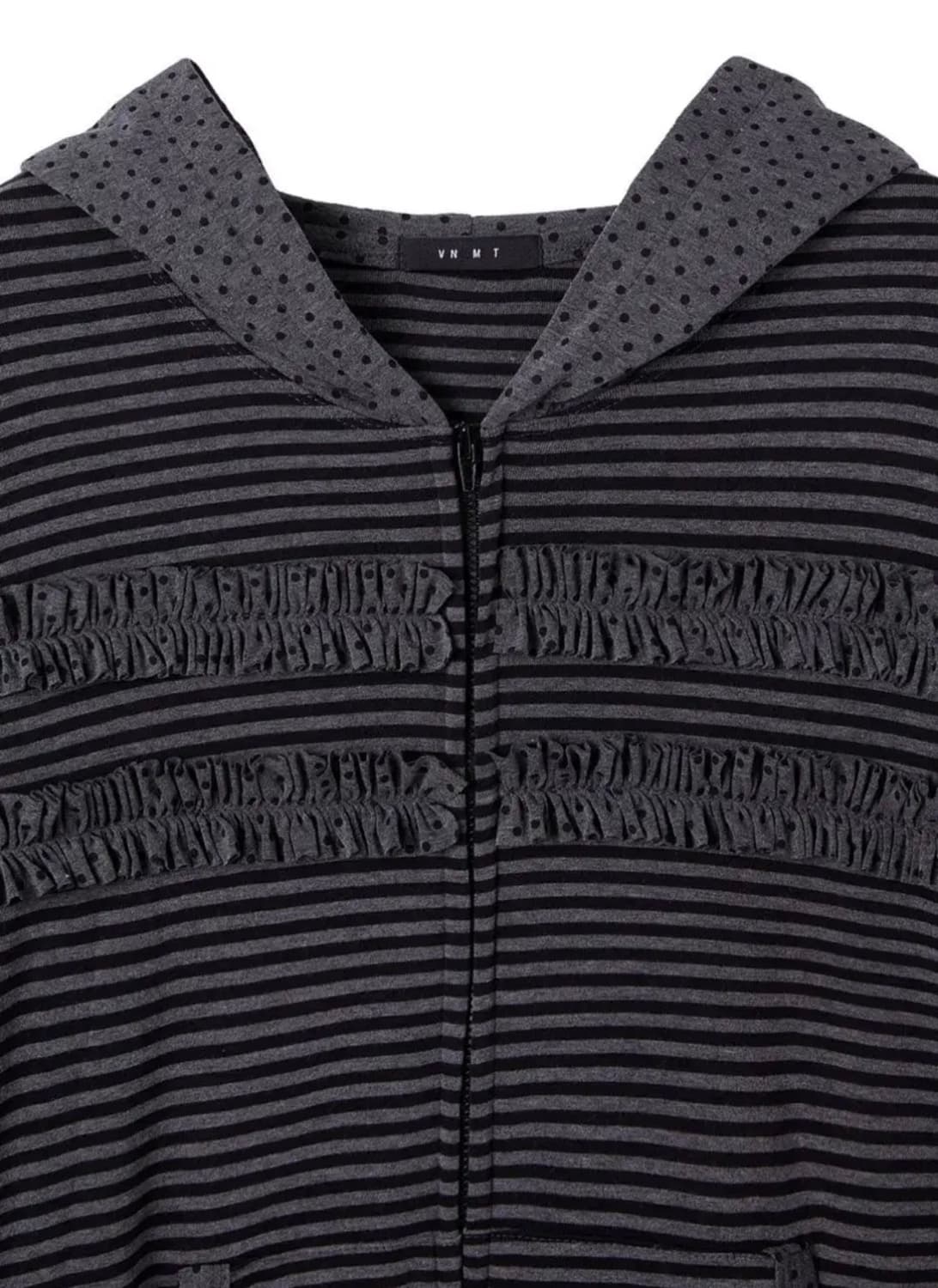 바니쉬먼트 후드집업 차콜 상품이미지3