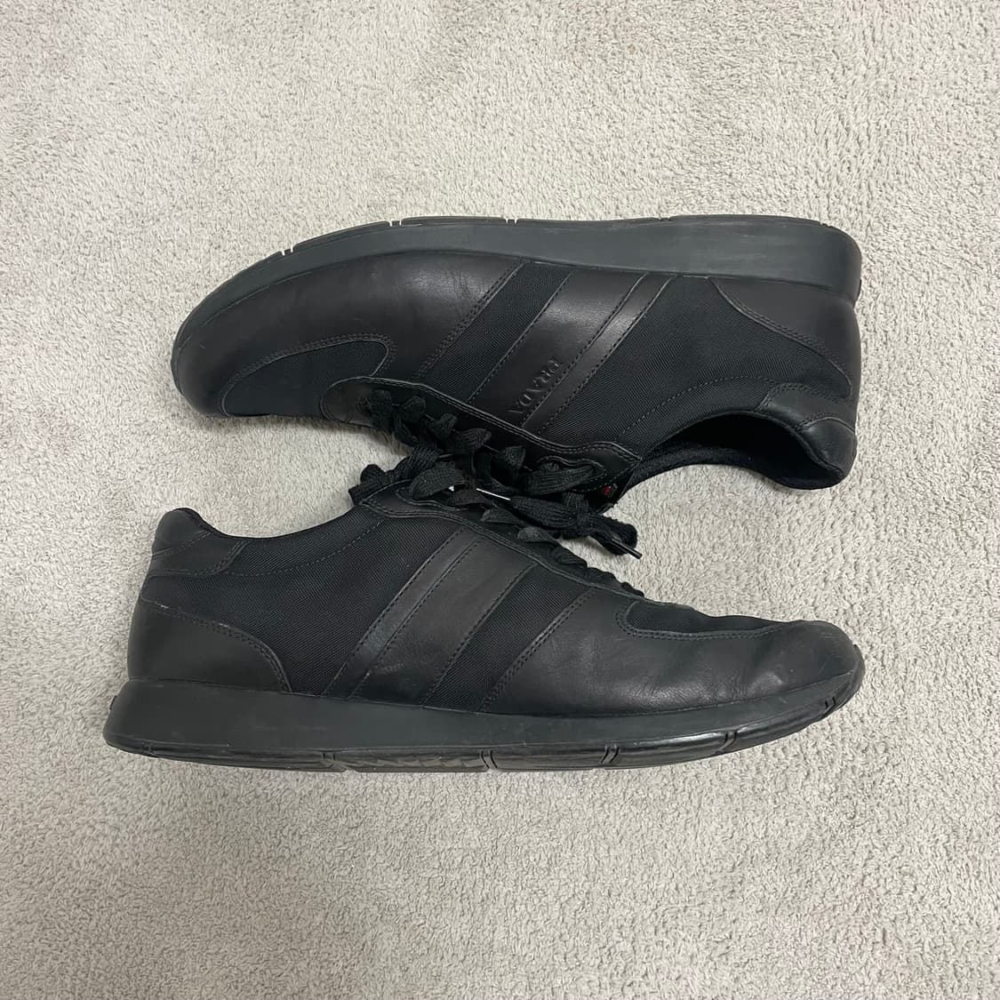 290) 프라다 스포츠 레더 로고 나일론 스니커즈 상품이미지5