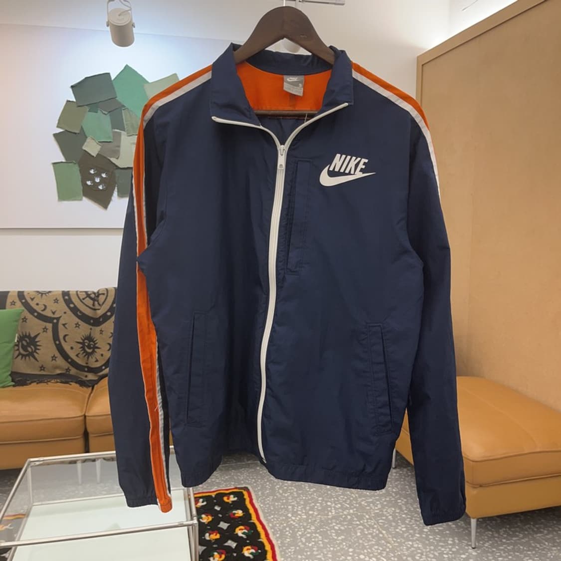 나이키 빈티지 레트로 오렌지배색 바람막이 자켓 S C07705 상품이미지3