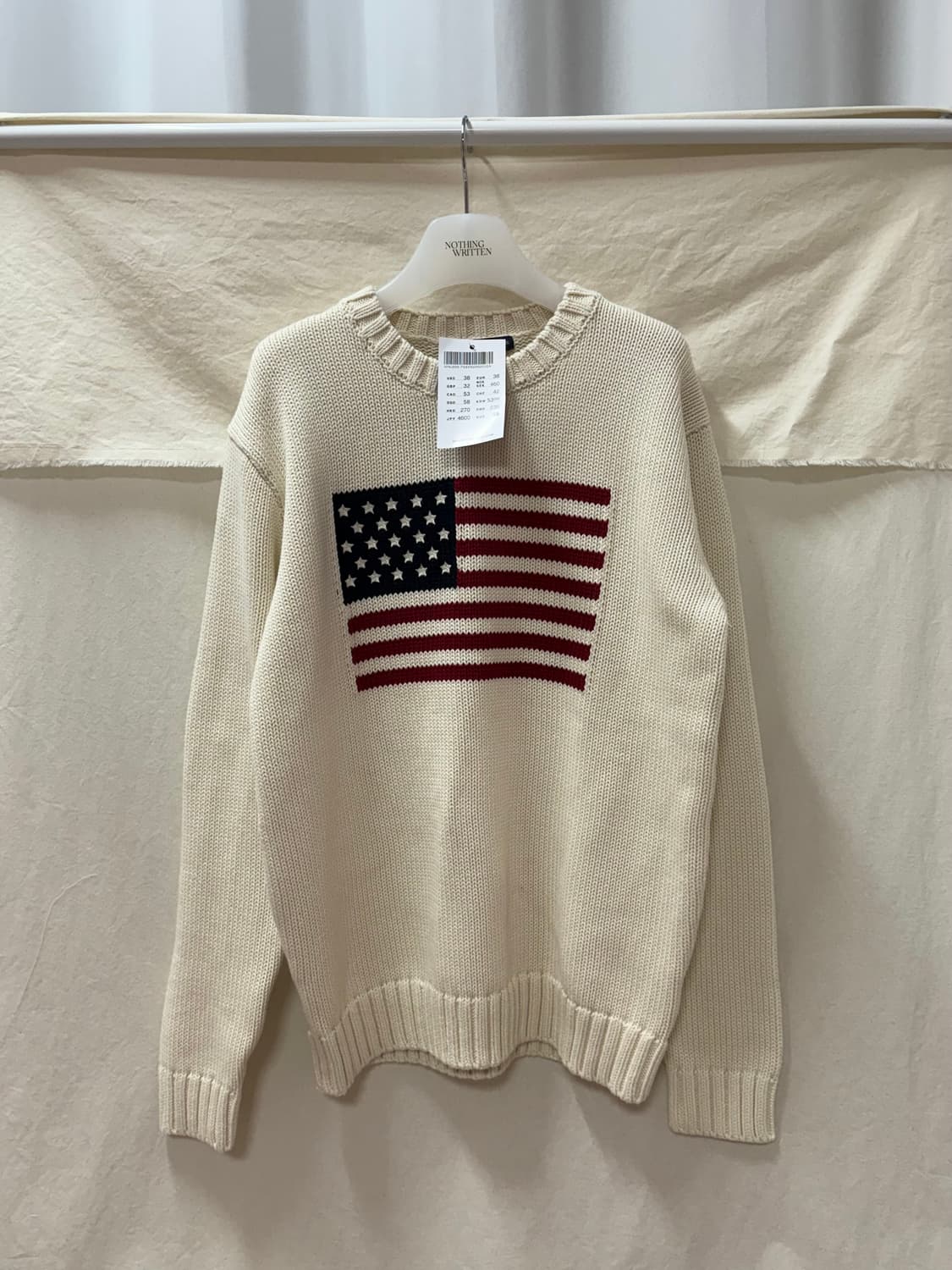 브랜디멜빌 성조기 니트ivory 상품이미지1