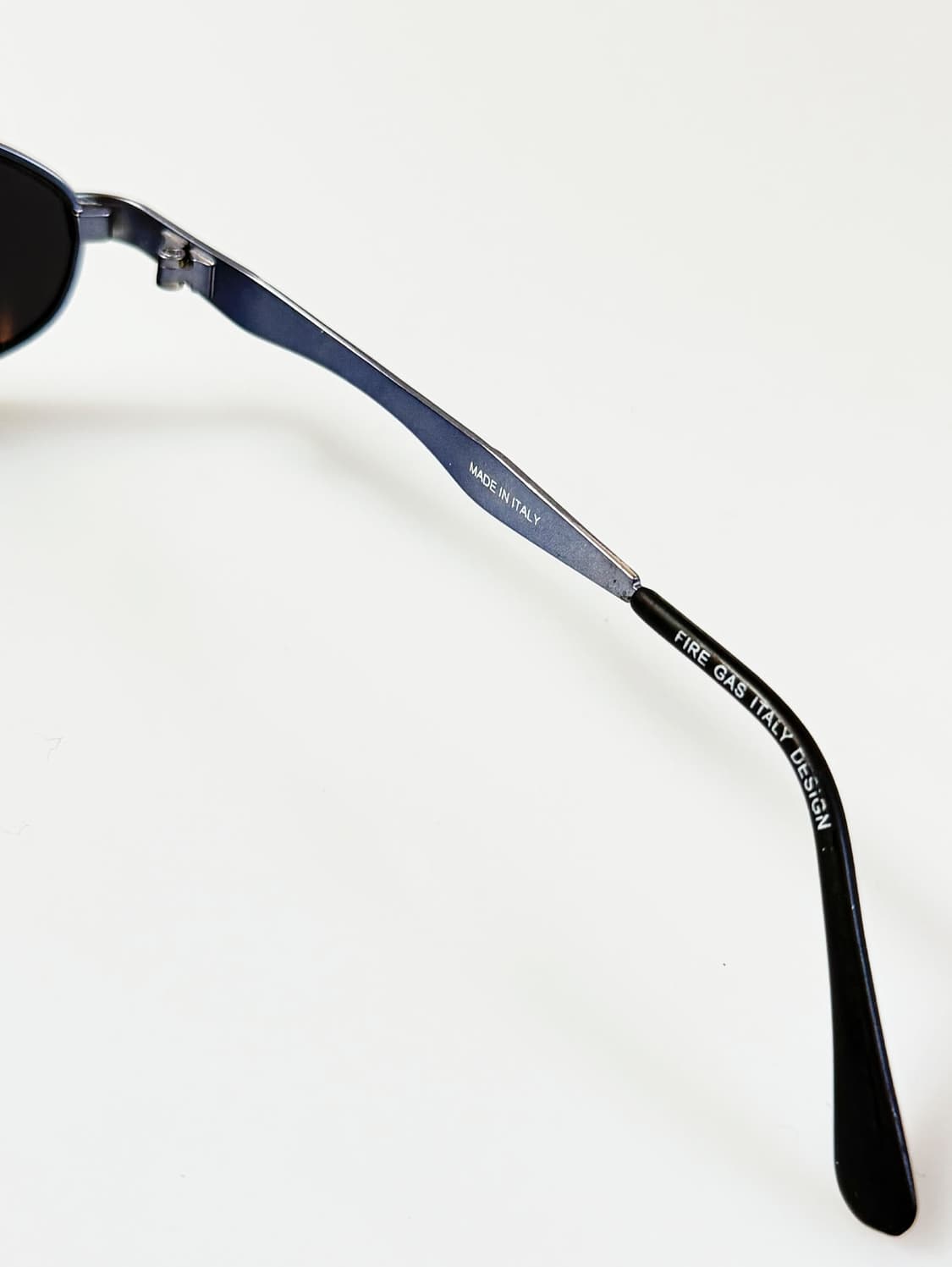 90s FIRE GAS 블루 메탈릭 오벌 프레임 빈티지 선글라스 상품이미지6
