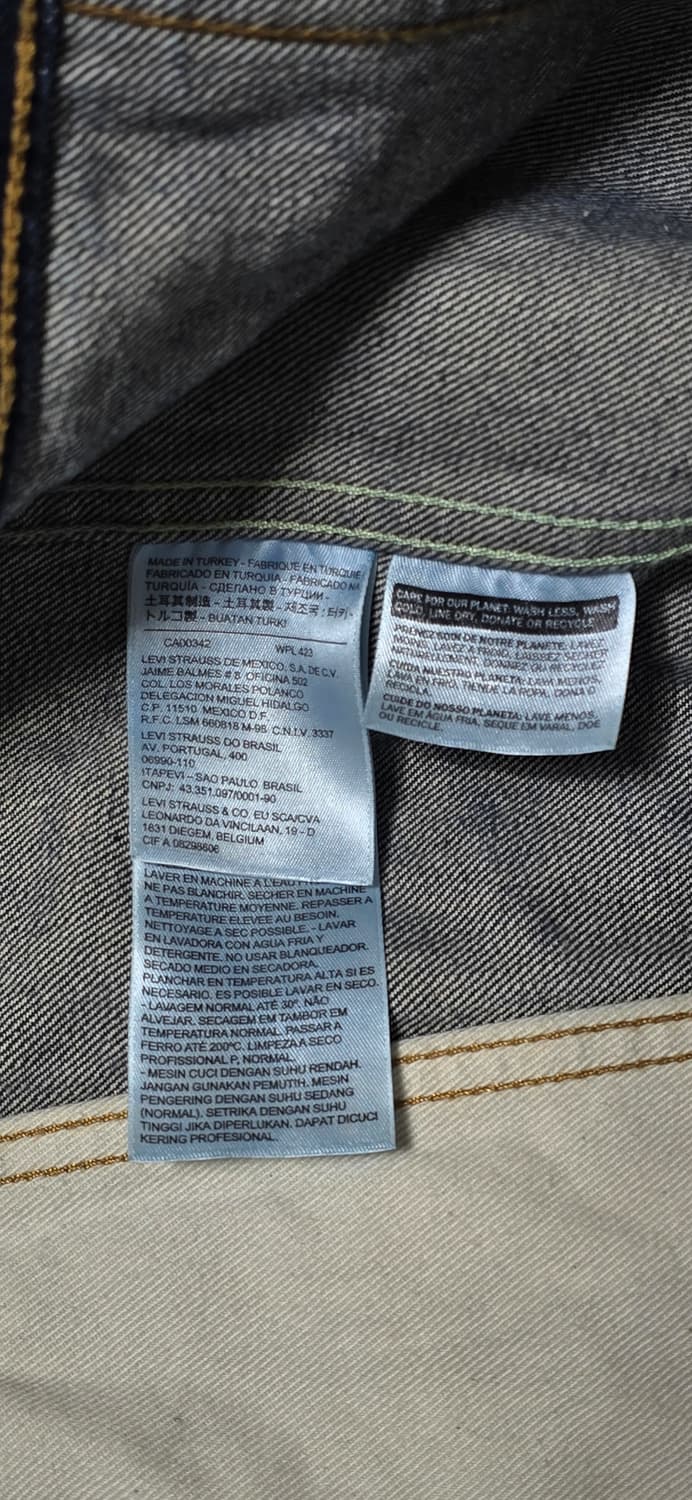 리바이스 데미지 데님 자켓 S 상품이미지4