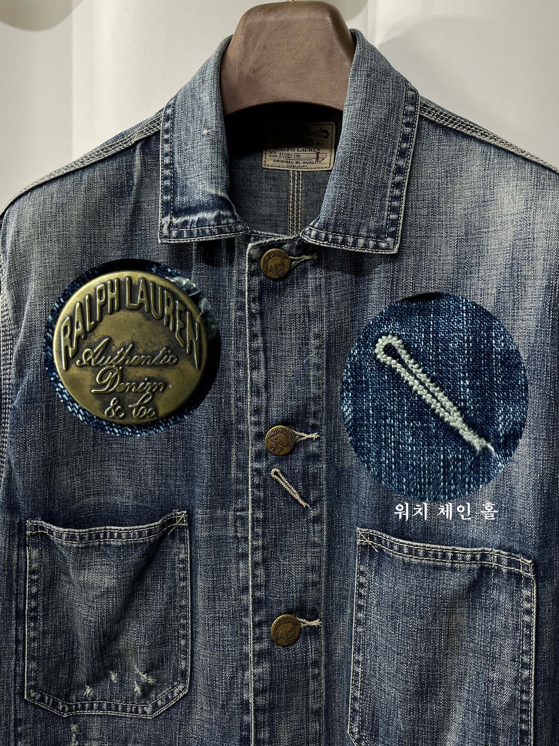 폴로 랄프로렌 오일클로즈 워시드 데님 초어 워크자켓 상품이미지4