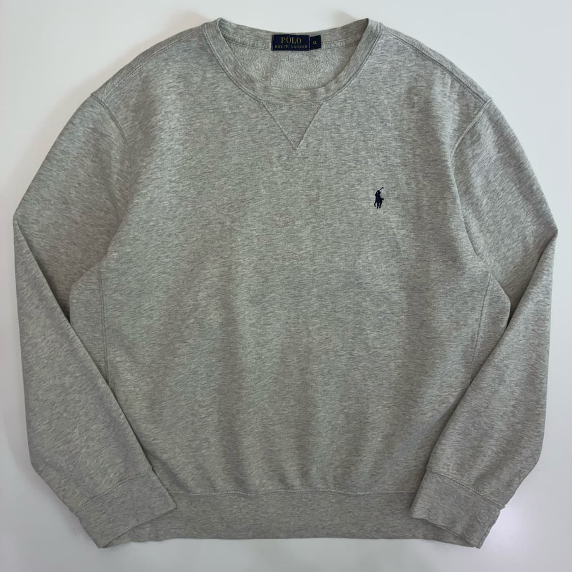Polo   폴로 자수 그레이 맨투맨 상품이미지1