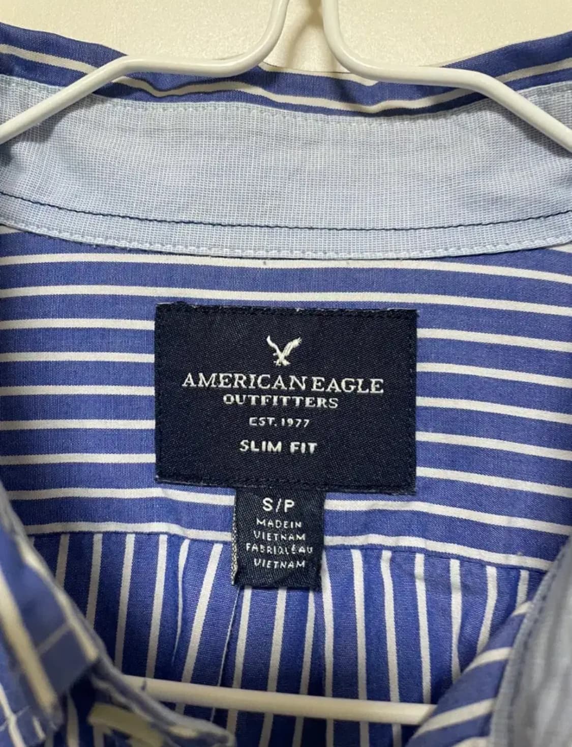 아메리칸이글 남성 블루&화이트 셔츠 S 상품이미지2