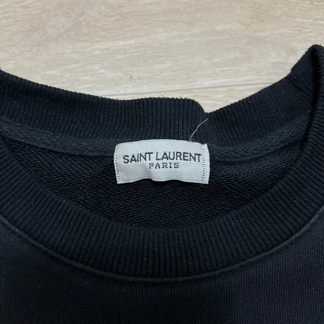 생로랑 여성 베이비 그래픽 프린팅 맨투맨 [블랙] M/95 상품이미지4