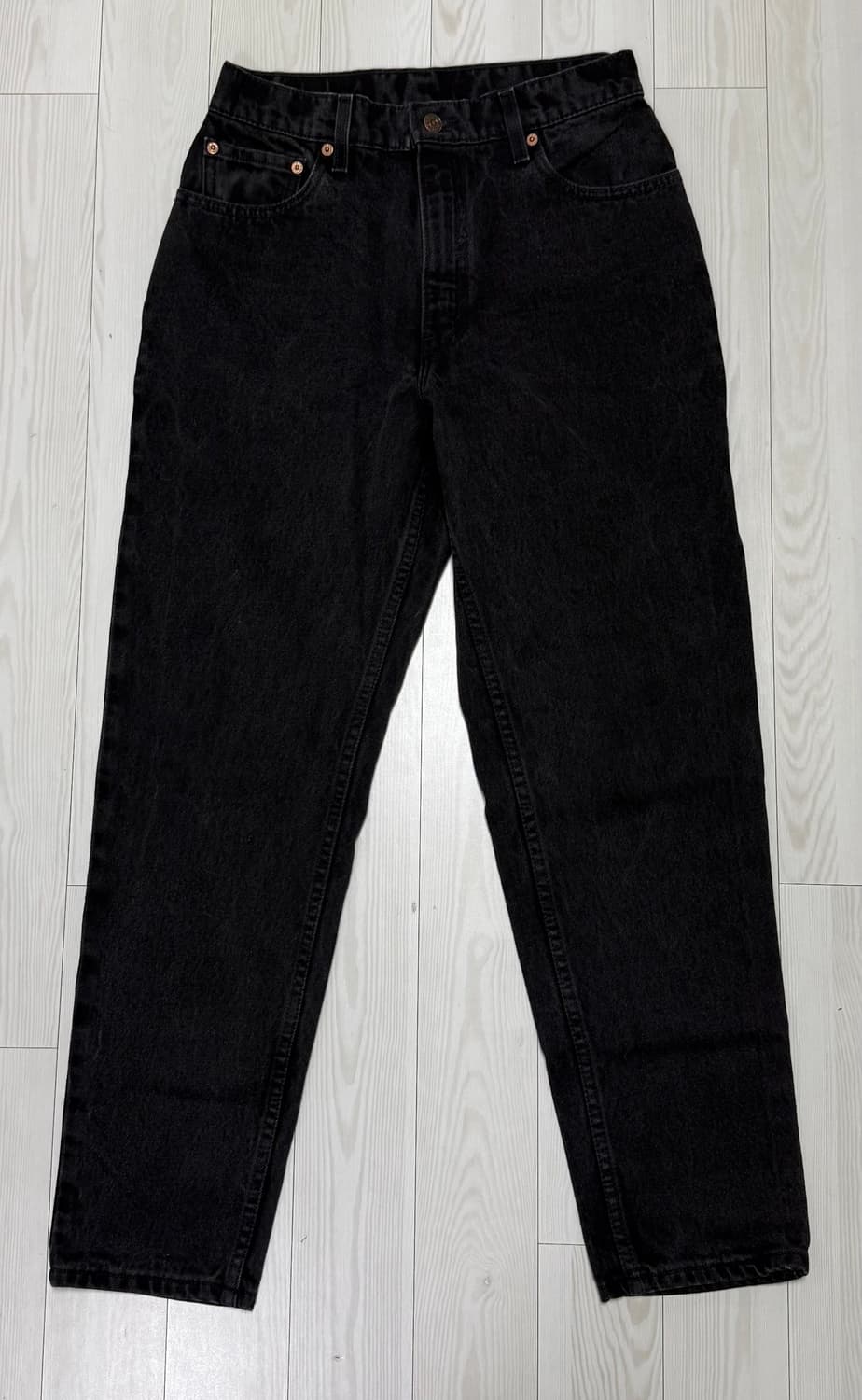 90s 리바이스 우먼 블랙 데님 550 28인치 상품이미지1