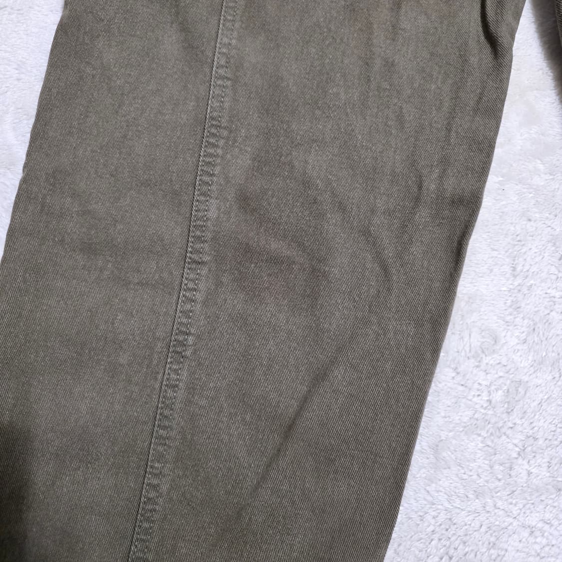 (L)LEMAY 배기 데님 팬츠 카키 상품이미지4