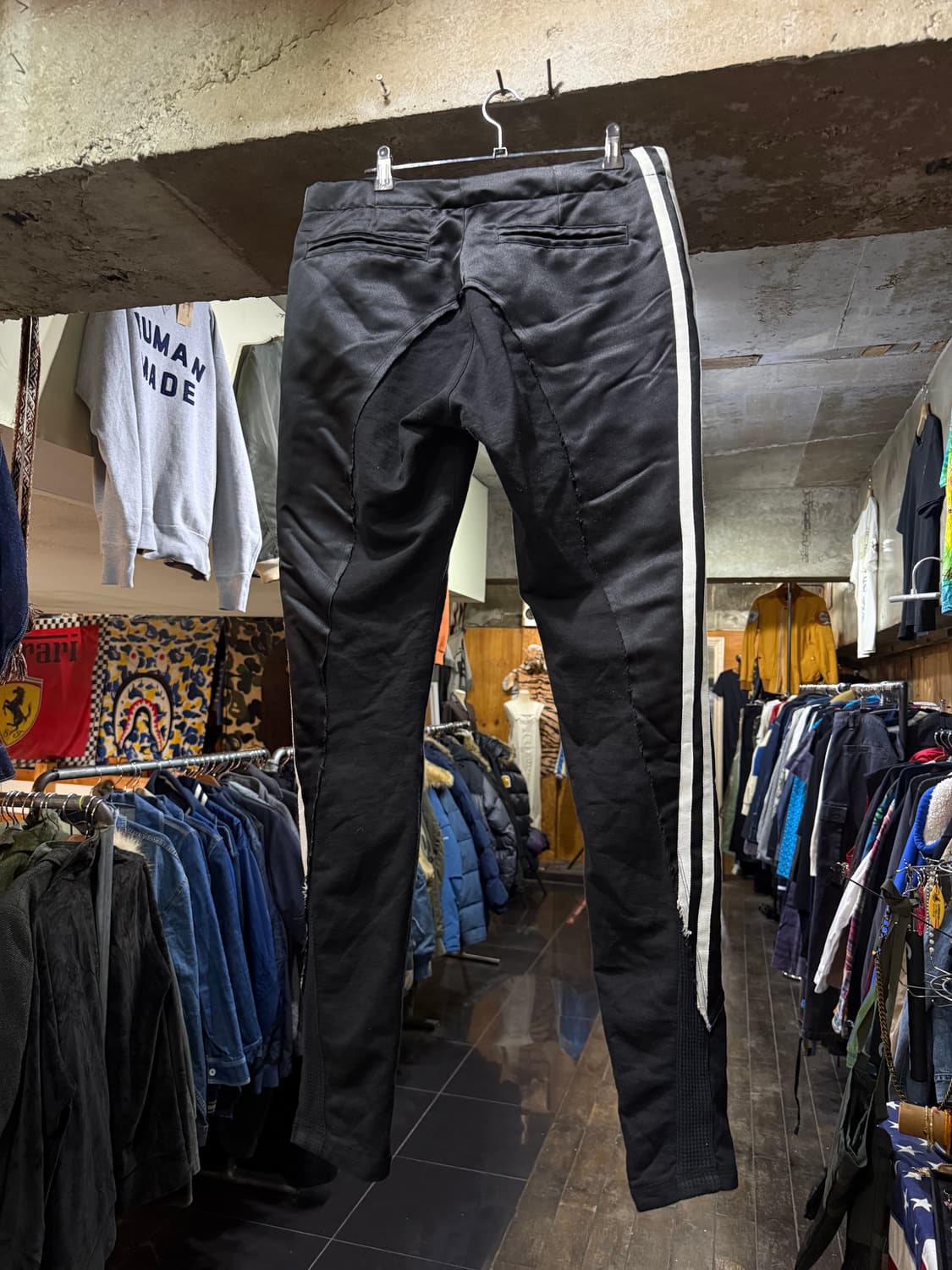 Greg Lauren 그렉로렌 폴앤샤크 50/50 팬츠 블랙 상품이미지2