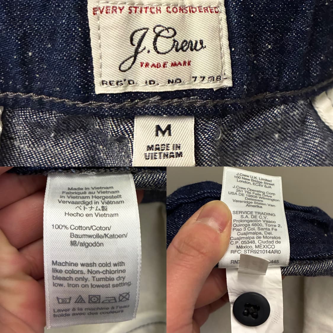 (M/32)J crew 제이크루 neppy 데님 벨티드 이지팬츠  상품이미지10