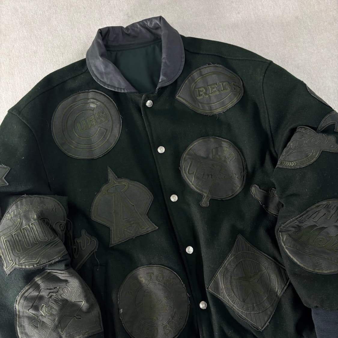 105 제프해밀턴 JH 90s MLB 멀티패치 바시티 자켓 상품이미지3