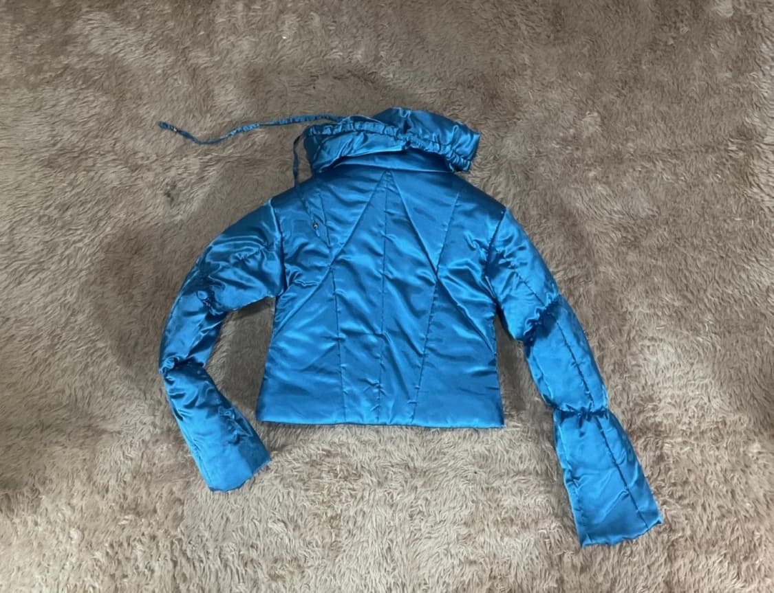 광택 집업 숏패딩 상품이미지2