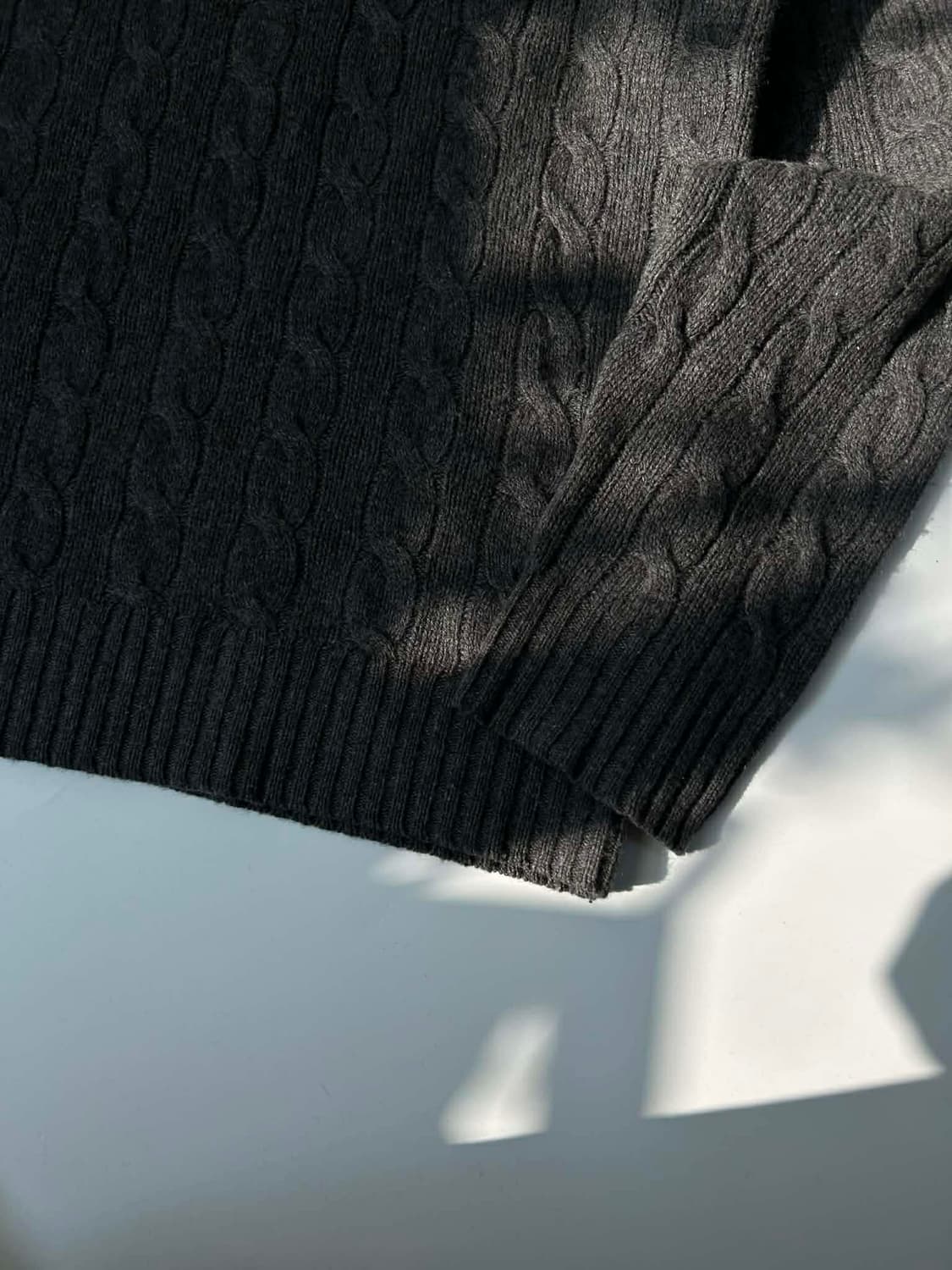 [M] 폴로 랄프로렌 울 캐시미어 차콜 니트 스웨터 상품이미지8