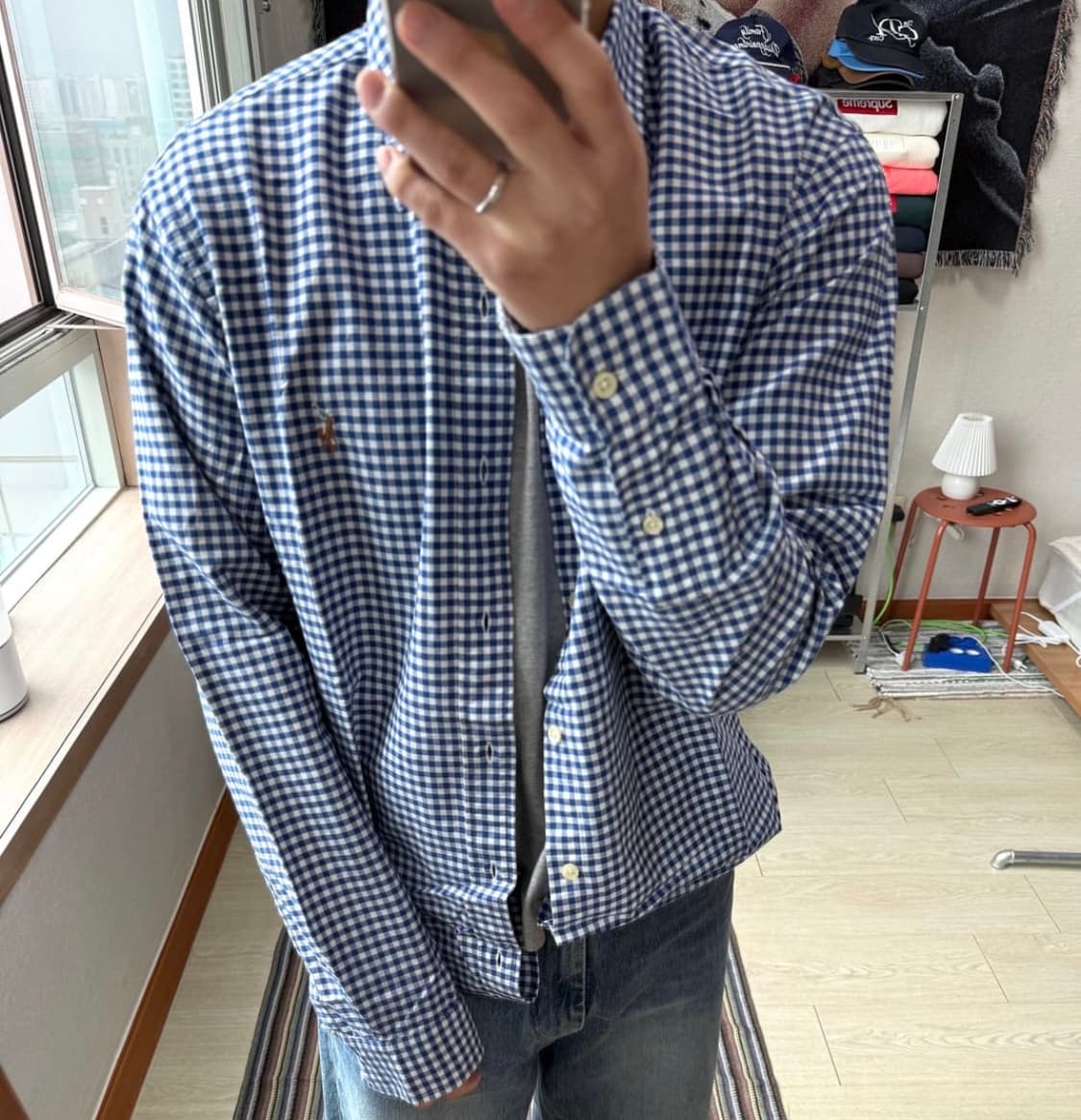 폴로 체크 셔츠 상품이미지3