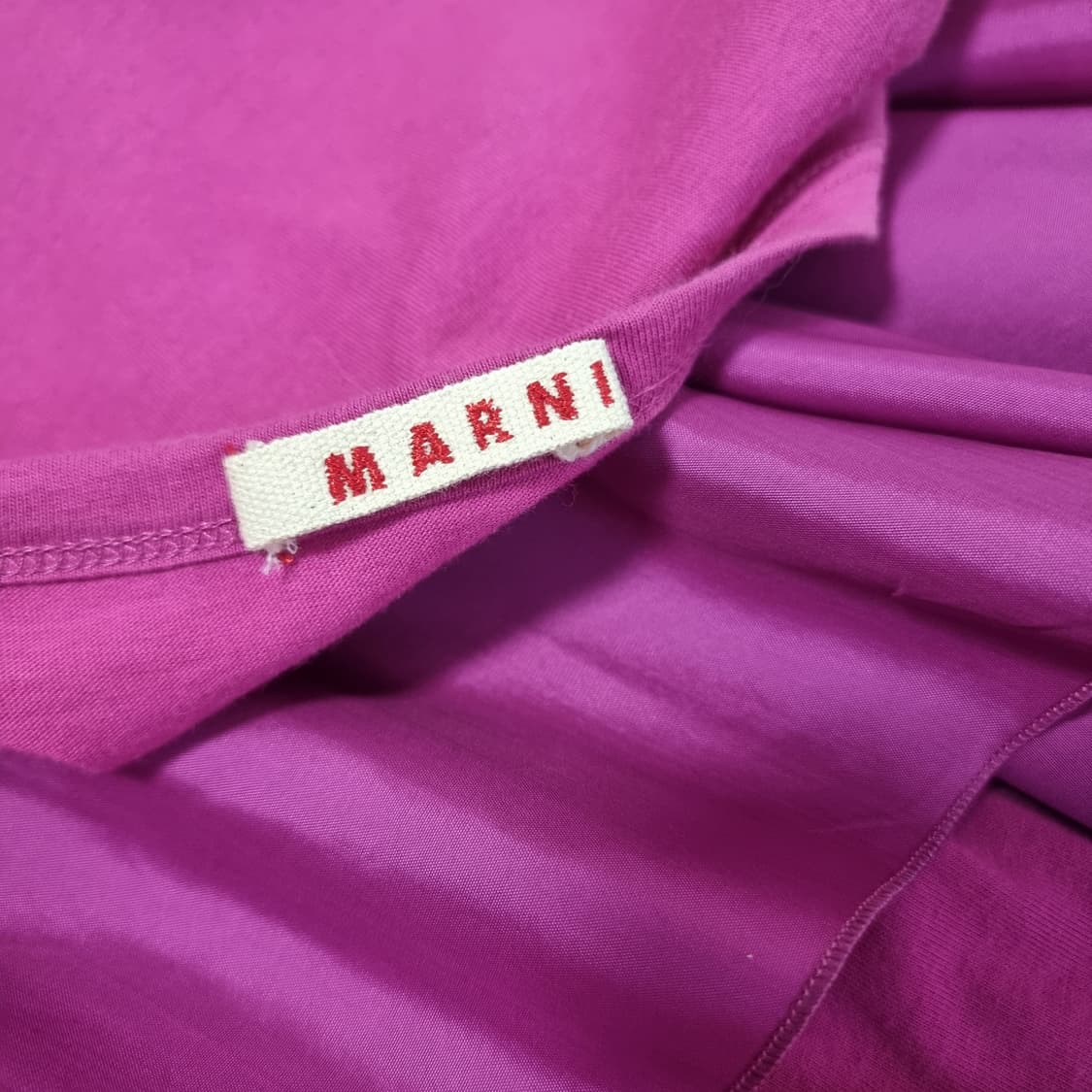 마르니 MARNI 실크러플 슬리브리스 코튼 블라우스 (55/표기40) 상품이미지8