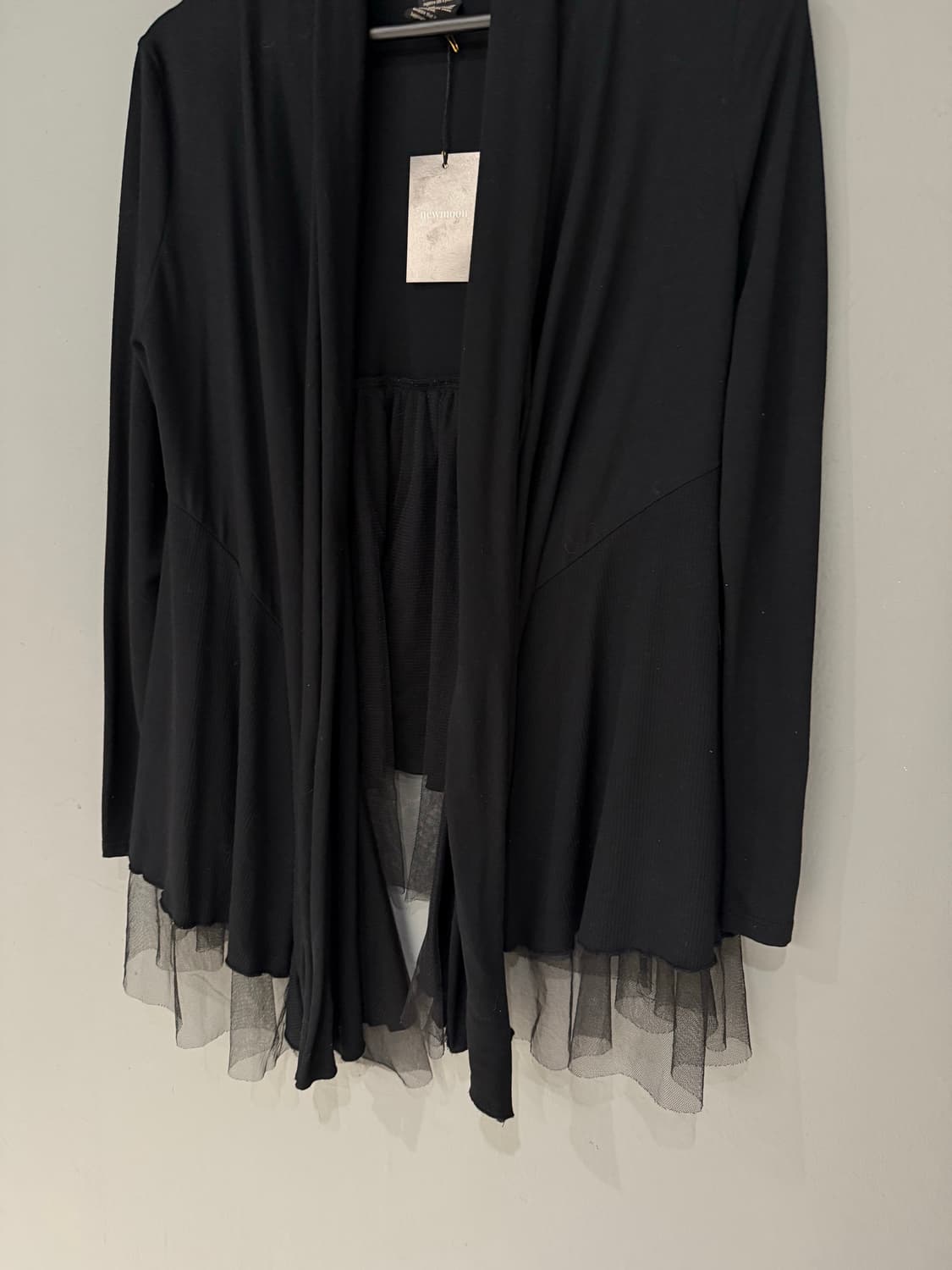 tulle layered drape collar cardign 상품이미지6