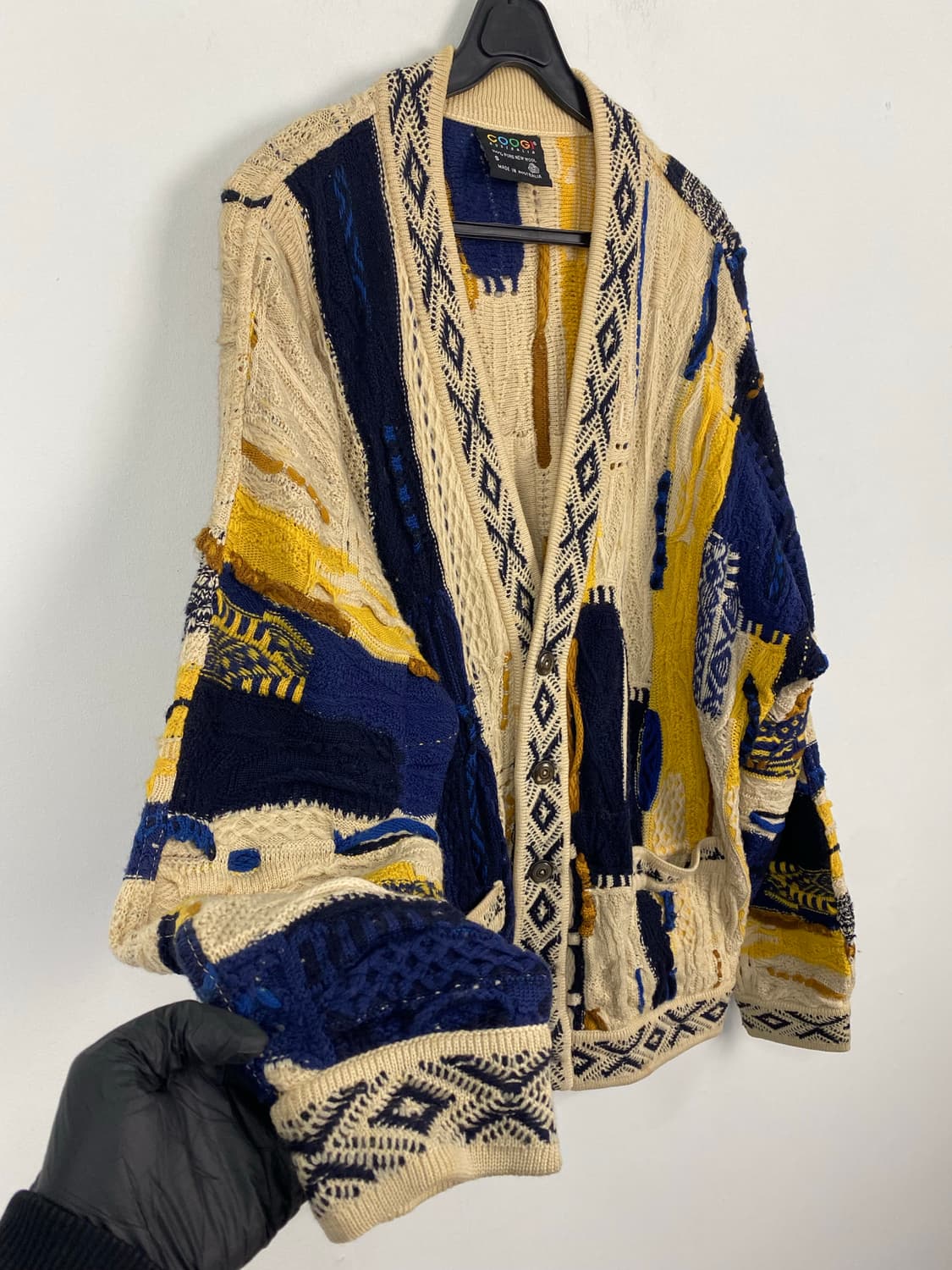 쿠지 COOGI 케이블 울 니트 가디건 S <273> 상품이미지3