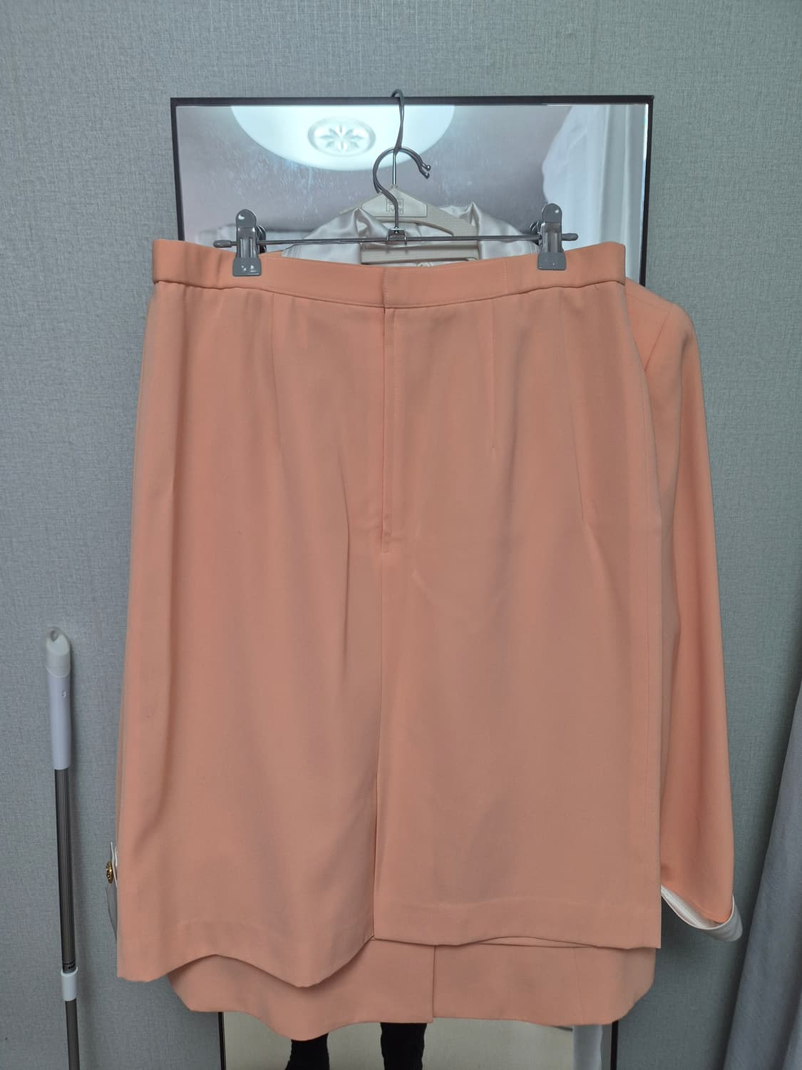 일본 빈티지 셋업 코랄 치마 자켓 세트 상품이미지5