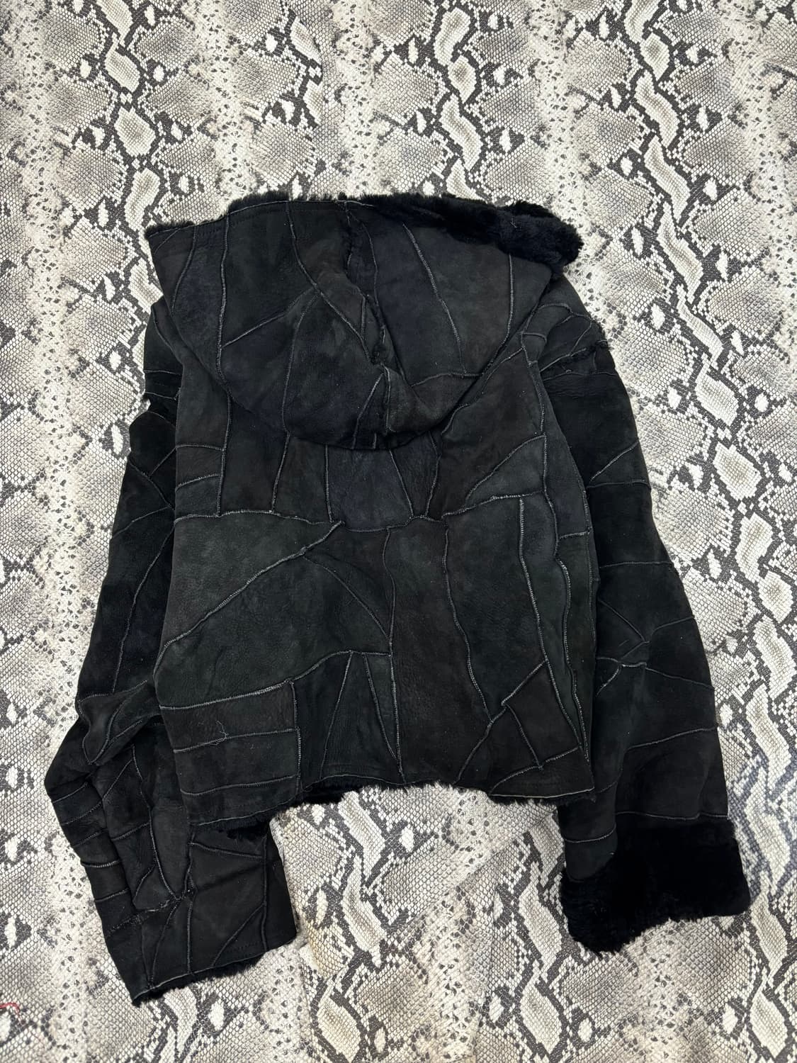 Rough Leather Sheep Fur Trimming over-Ho 상품이미지8