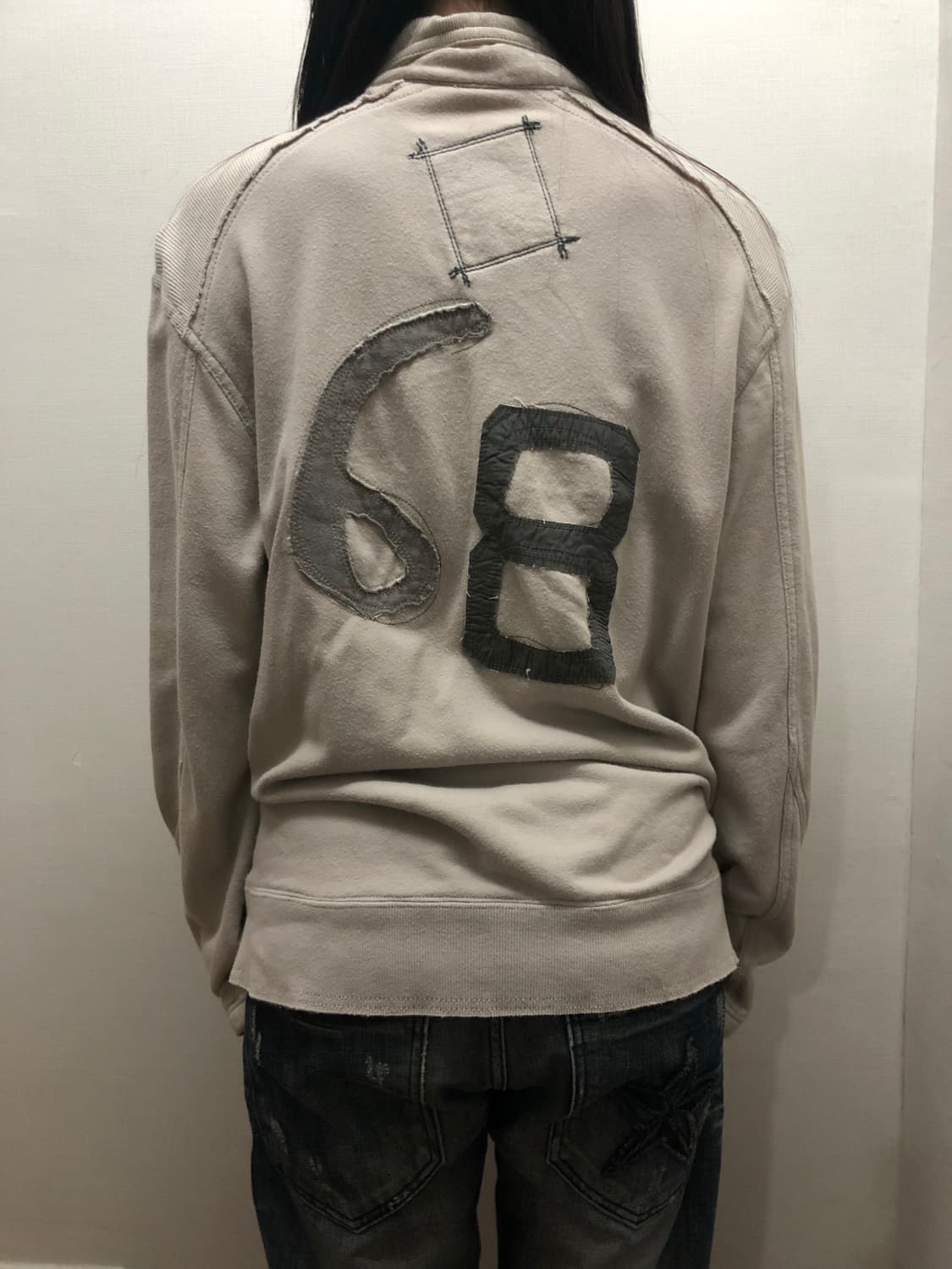 빈티지 코데즈컴바인 베이지 후드집업 상품이미지2