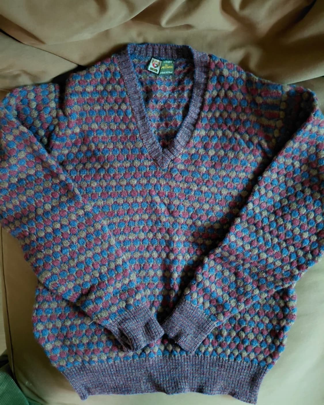 알란파인 빈티지 셔틀랜드 니트 made in England 상품이미지1