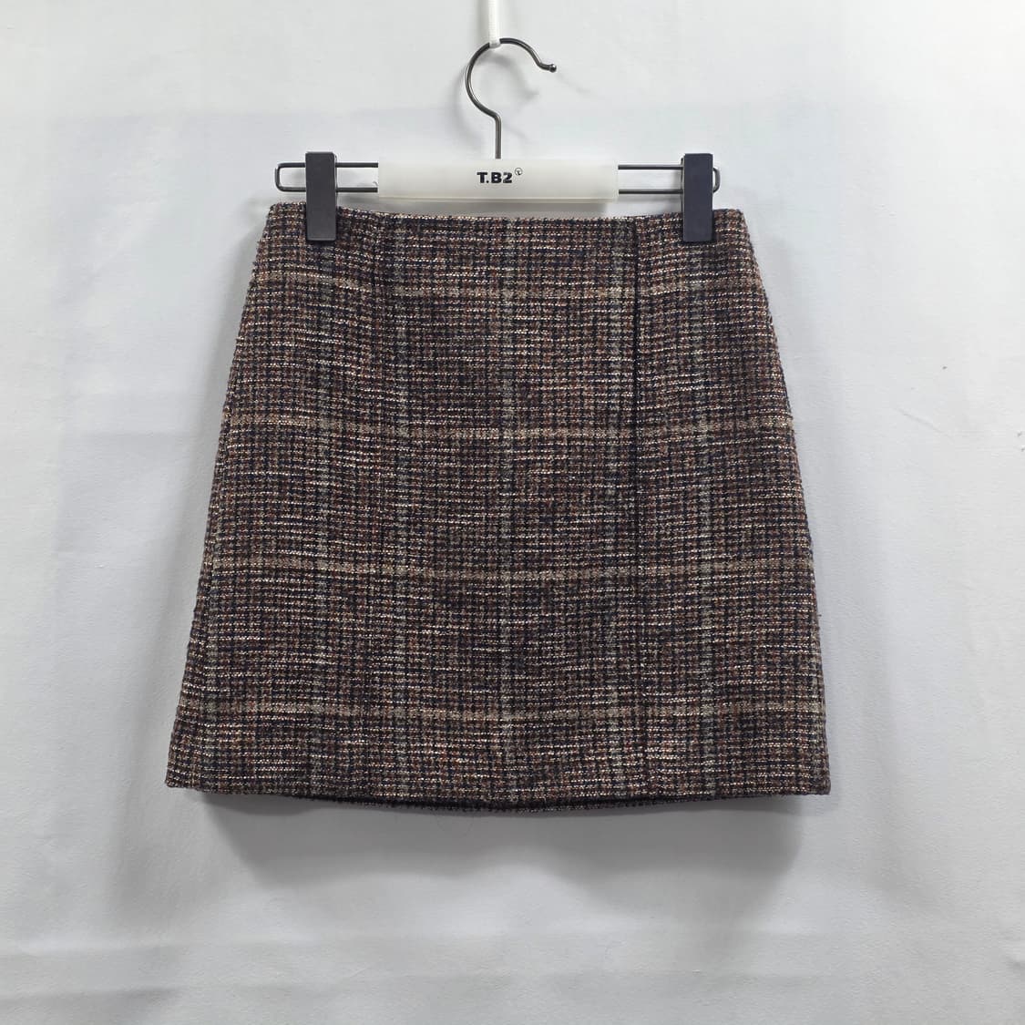 1067 에고이스트 트위드 체크 미니스커트 44(S) 상품이미지1