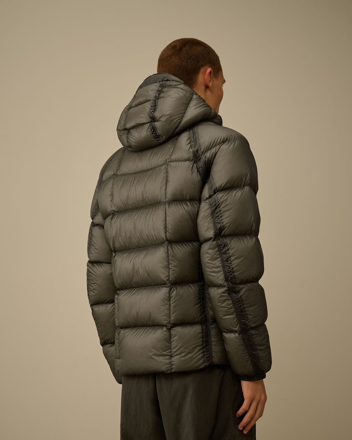 D.D. SHELL HOODED DOWN JACKET GUNMETAL 상품이미지5
