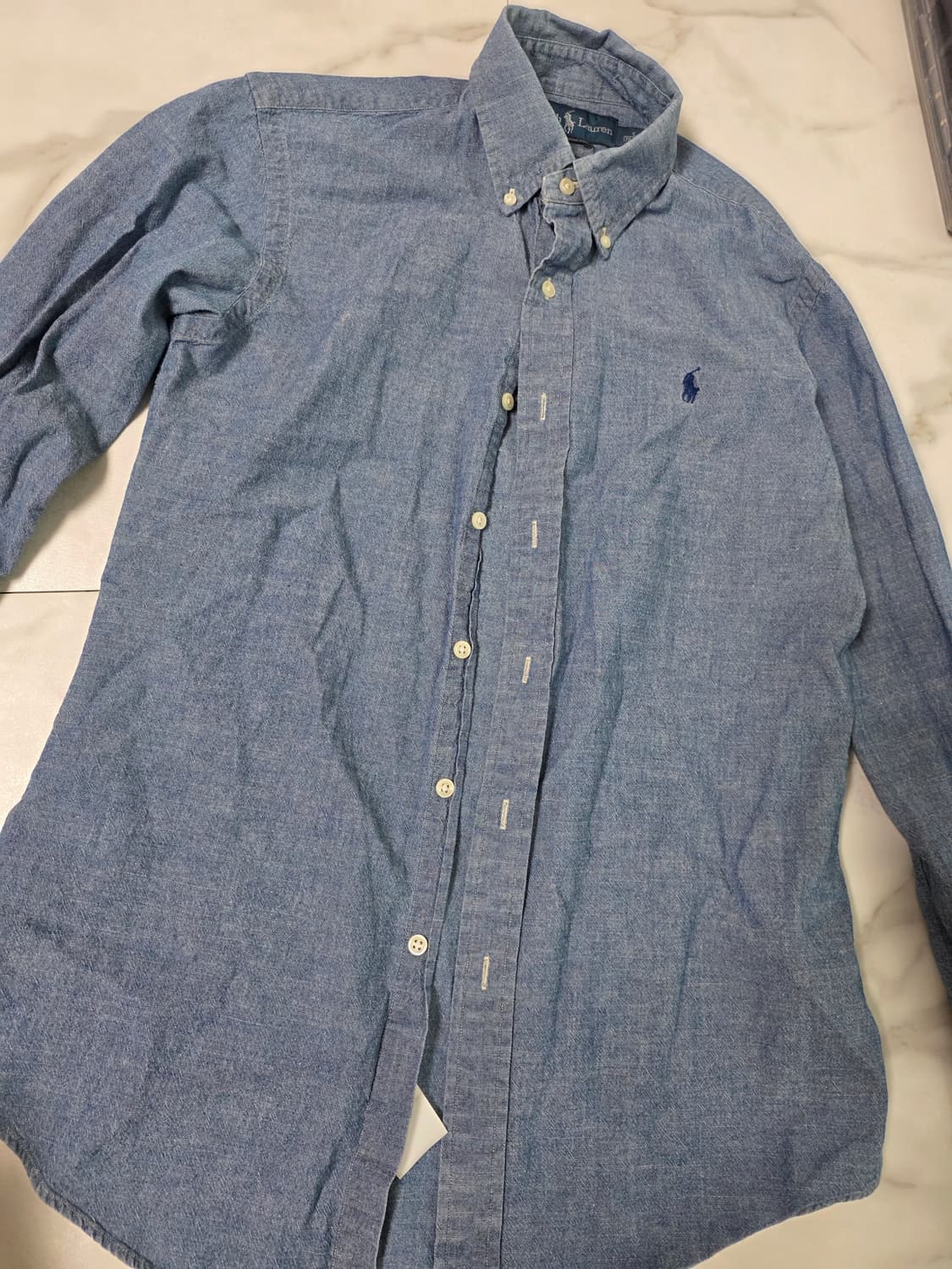 Polo Ralph Lauren Custom Fit Shirt Blue  상품이미지2