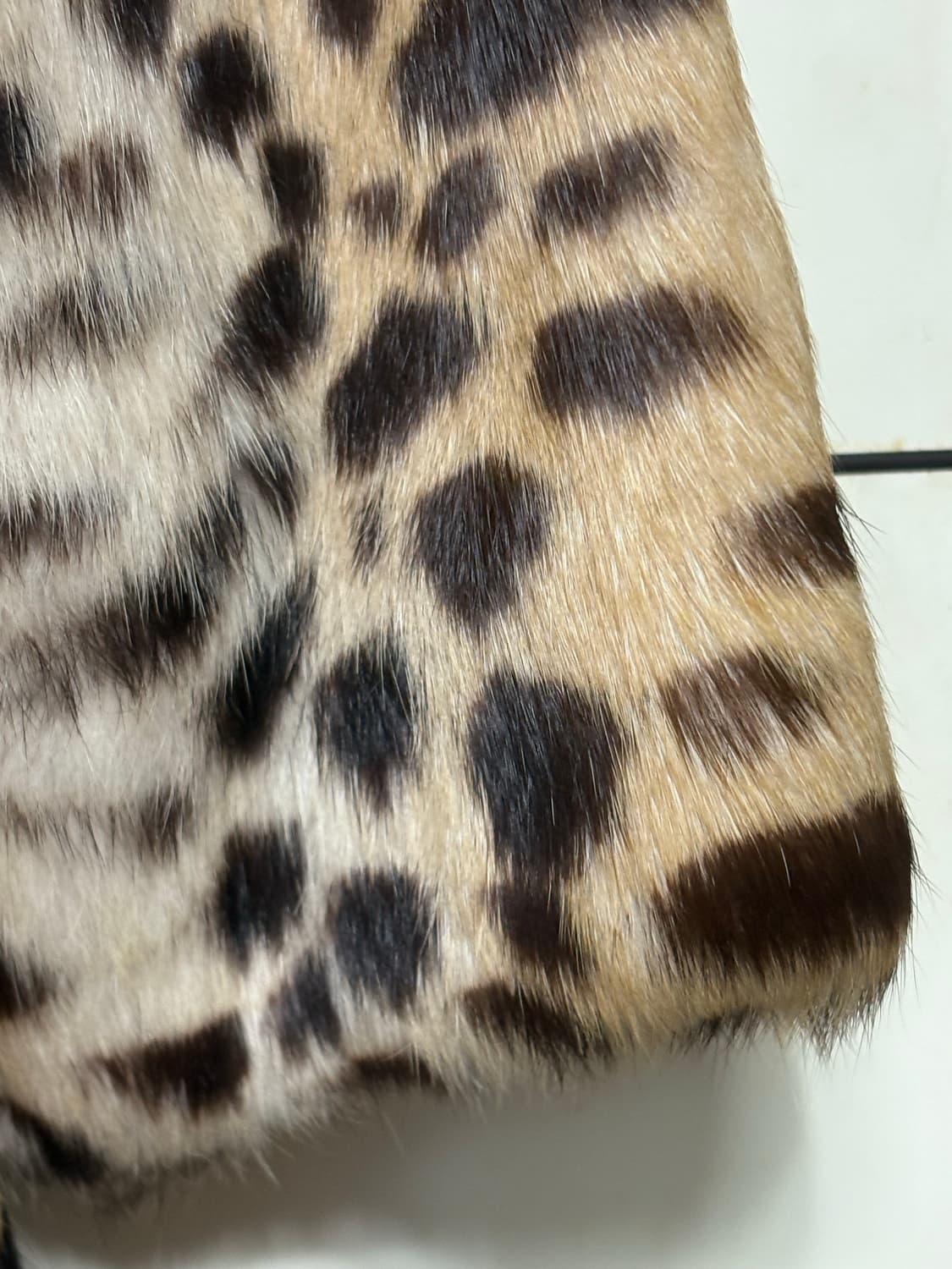 토끼털 호피 퍼 자켓 상품이미지2