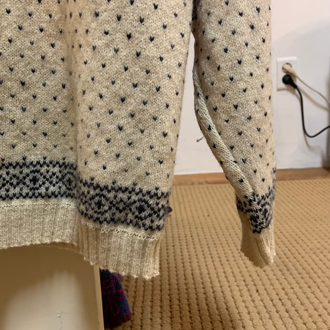 여성 빈티지 노르딕 니트 상품이미지4