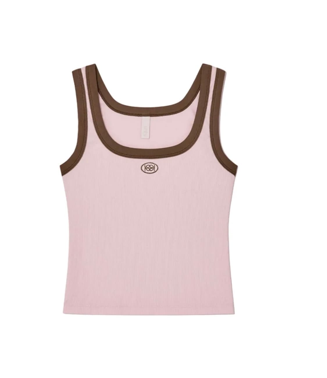 기준 Square Neck Tank Top Pink Brown [M] 상품이미지1