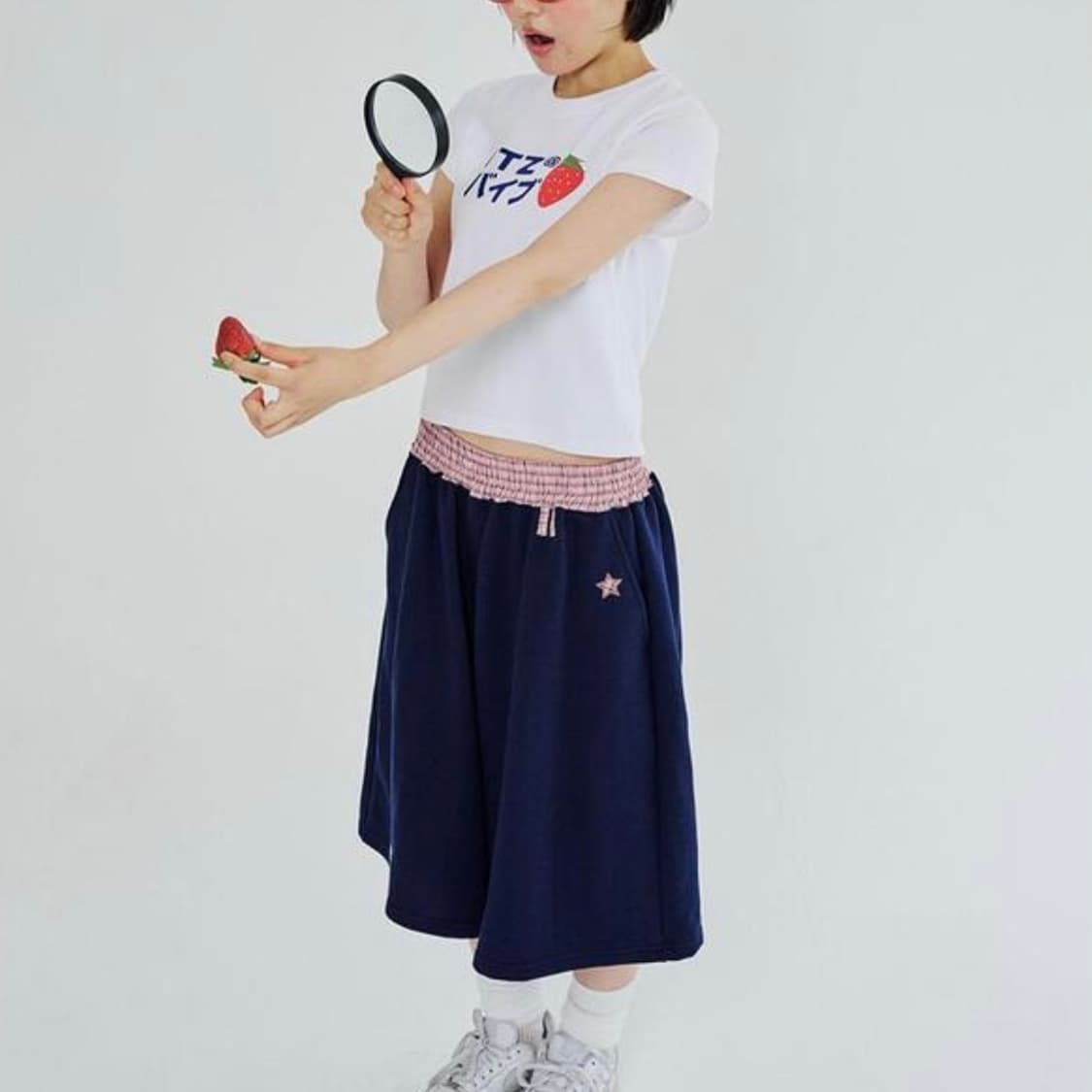 잇자바이브 체크 밴딩 버뮤다 팬츠 상품이미지3