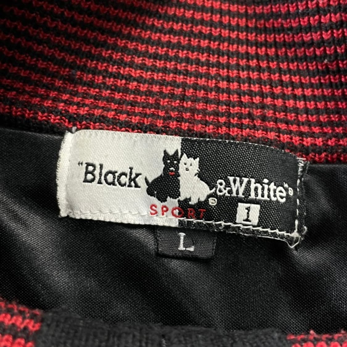 100 블랙앤화이트 방풍니트  상품이미지3