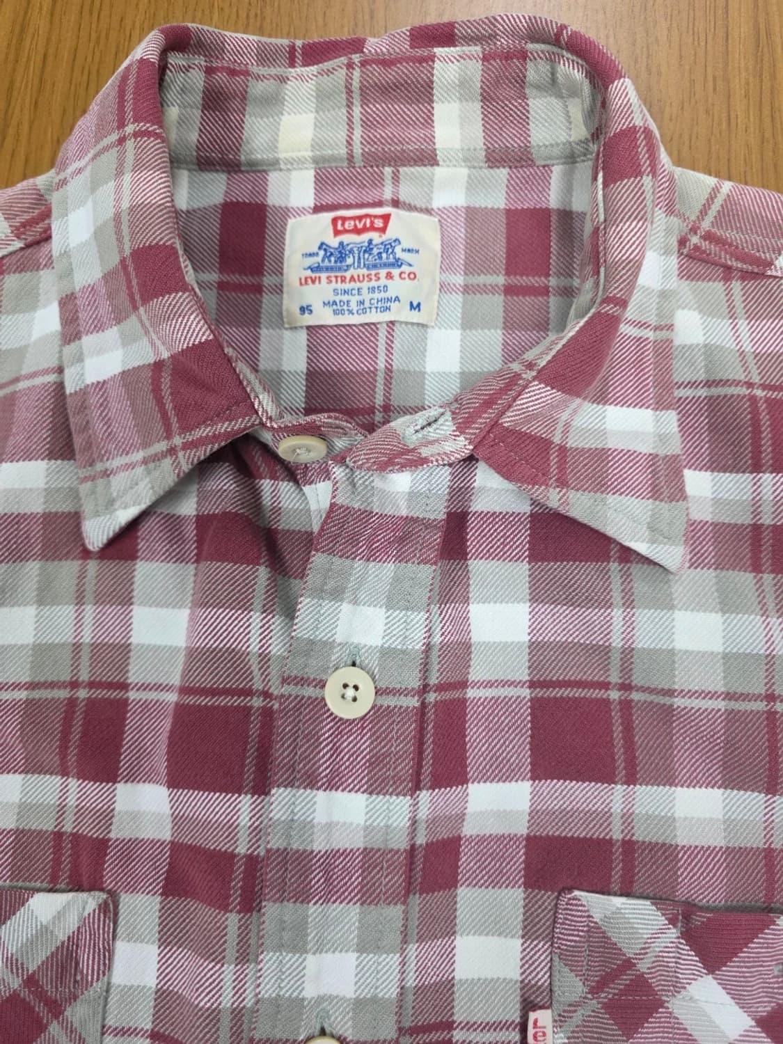 리바이스 90s 플란넬 체크 셔츠 상품이미지2