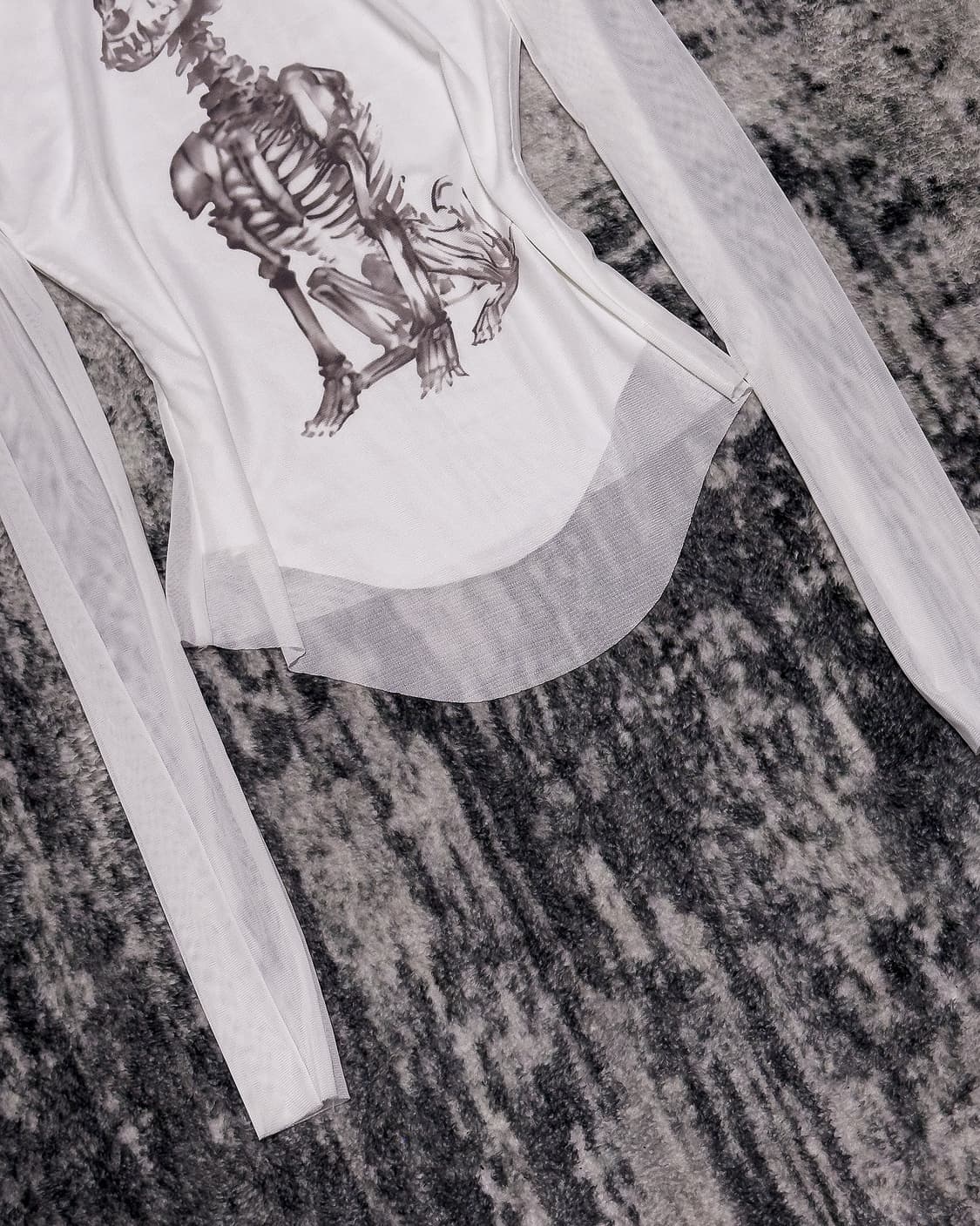 {Unknown} Skull Dog See-Through Top  상품이미지6