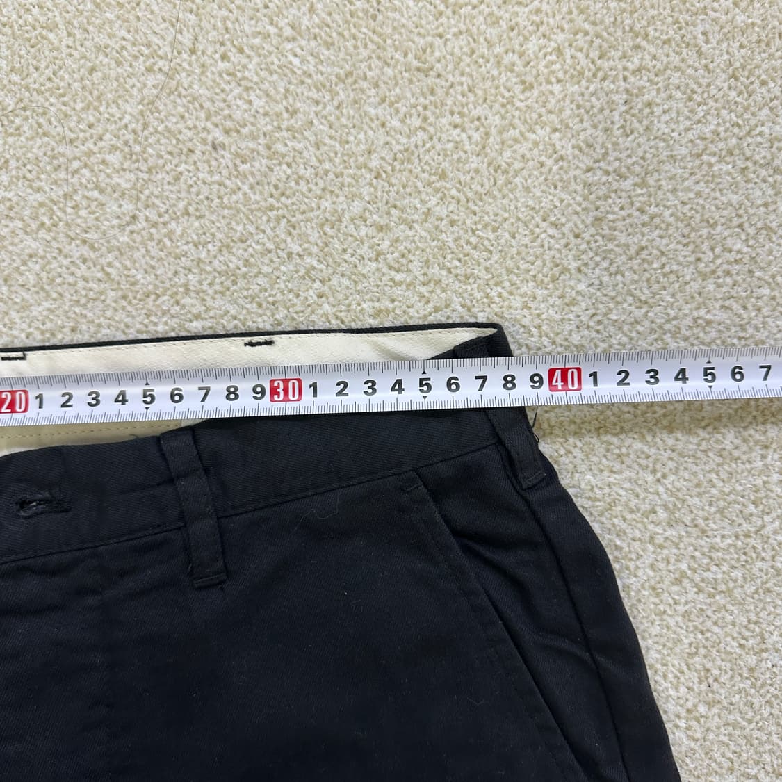 38 새상품 자라 일자 블랙 팬츠 0317D  상품이미지9