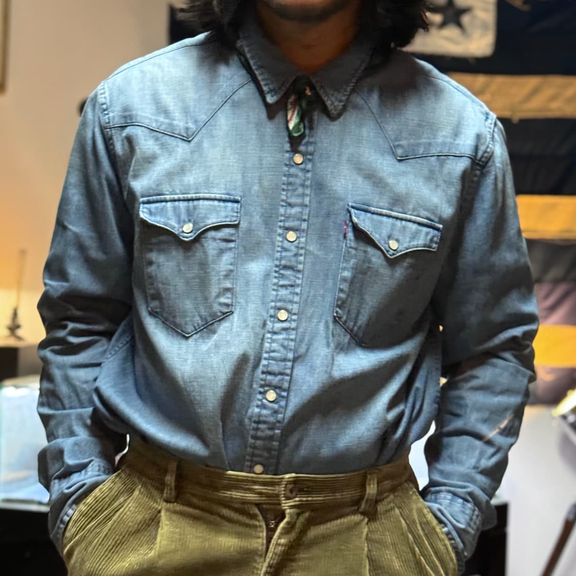 리바이스 데님 웨스턴 셔츠 XL 상품이미지7