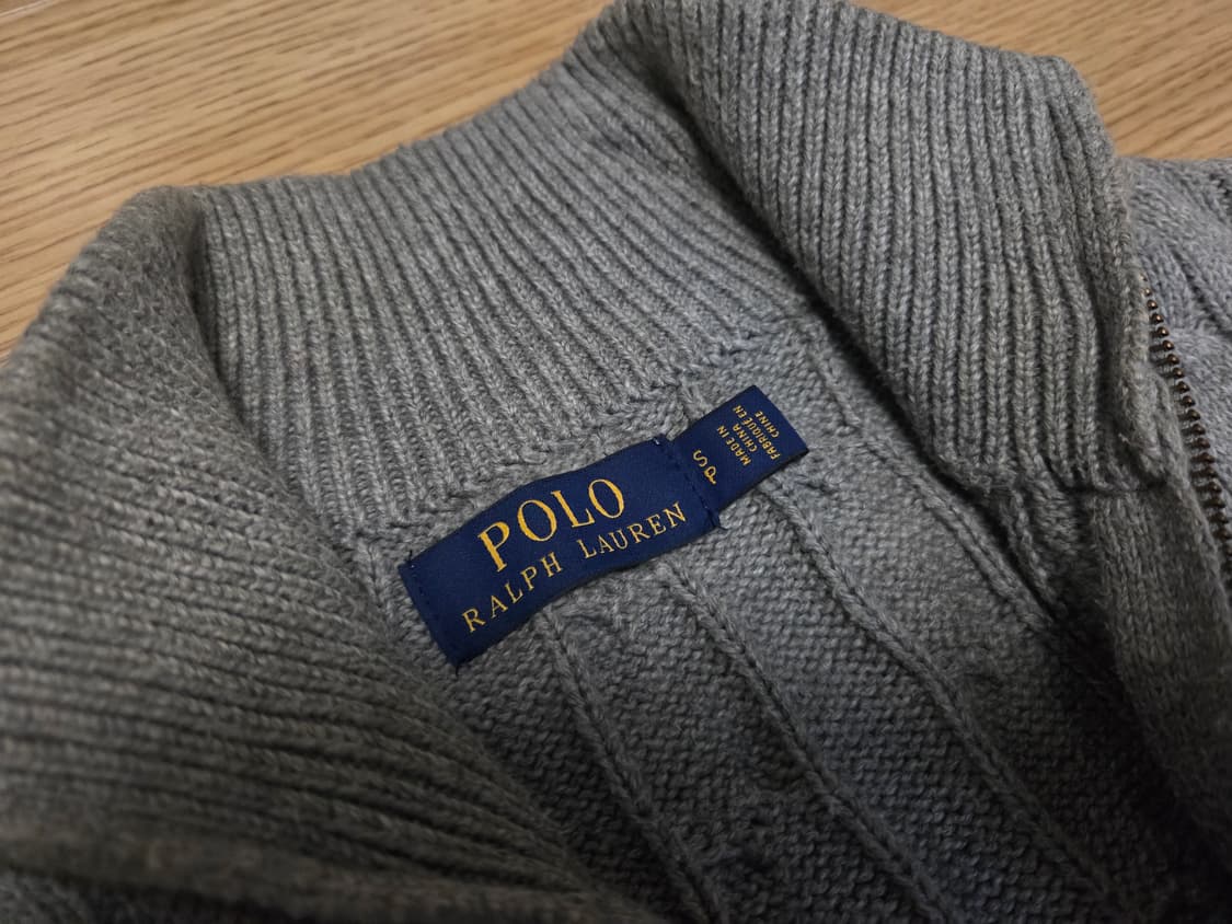 폴로 랄프로렌  코튼 케이블  하프 집업 스웨터 상품이미지5