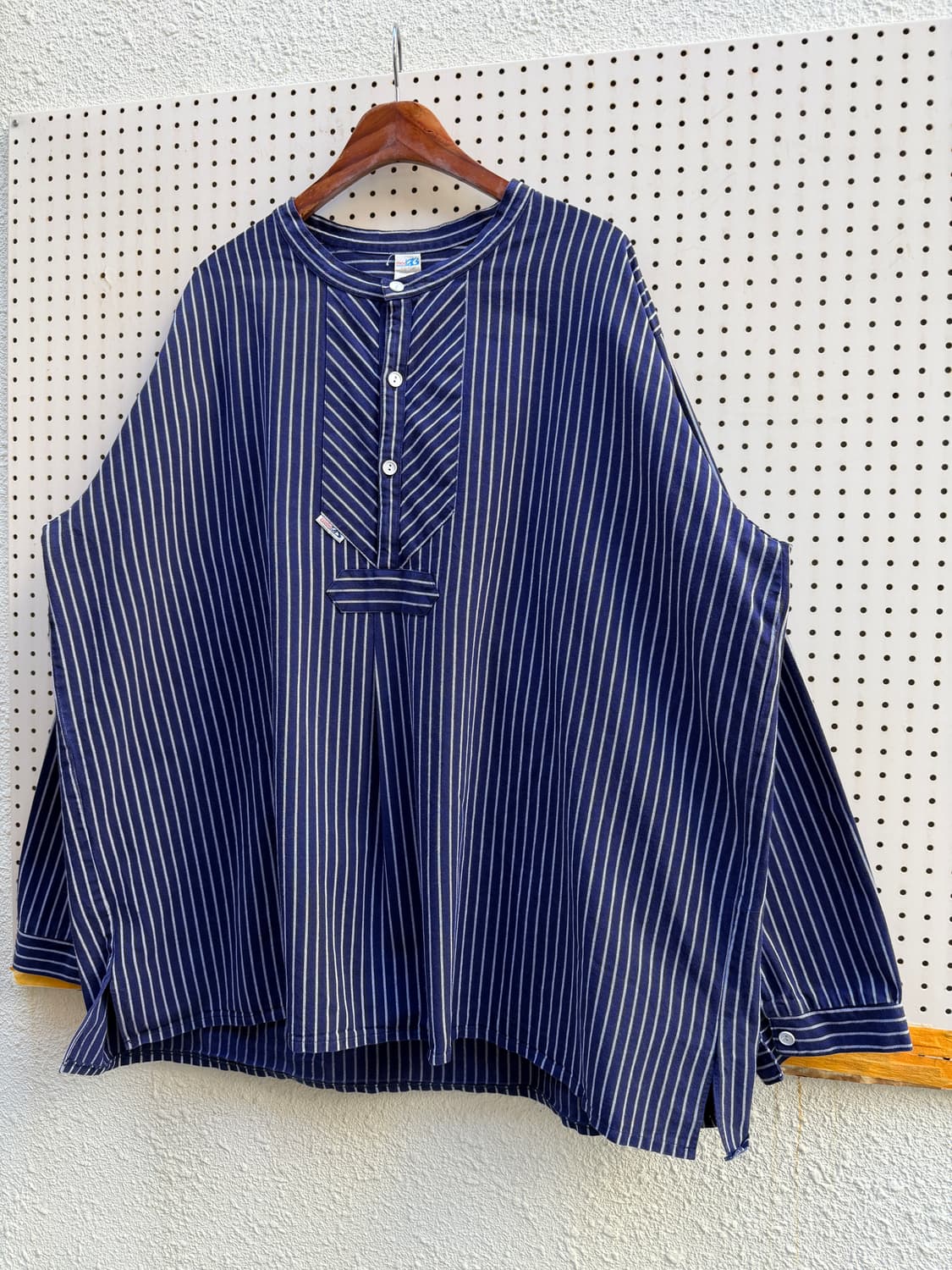 1980s modAS GERMAN NAVY BLUE 피셔맨스목셔츠 상품이미지5
