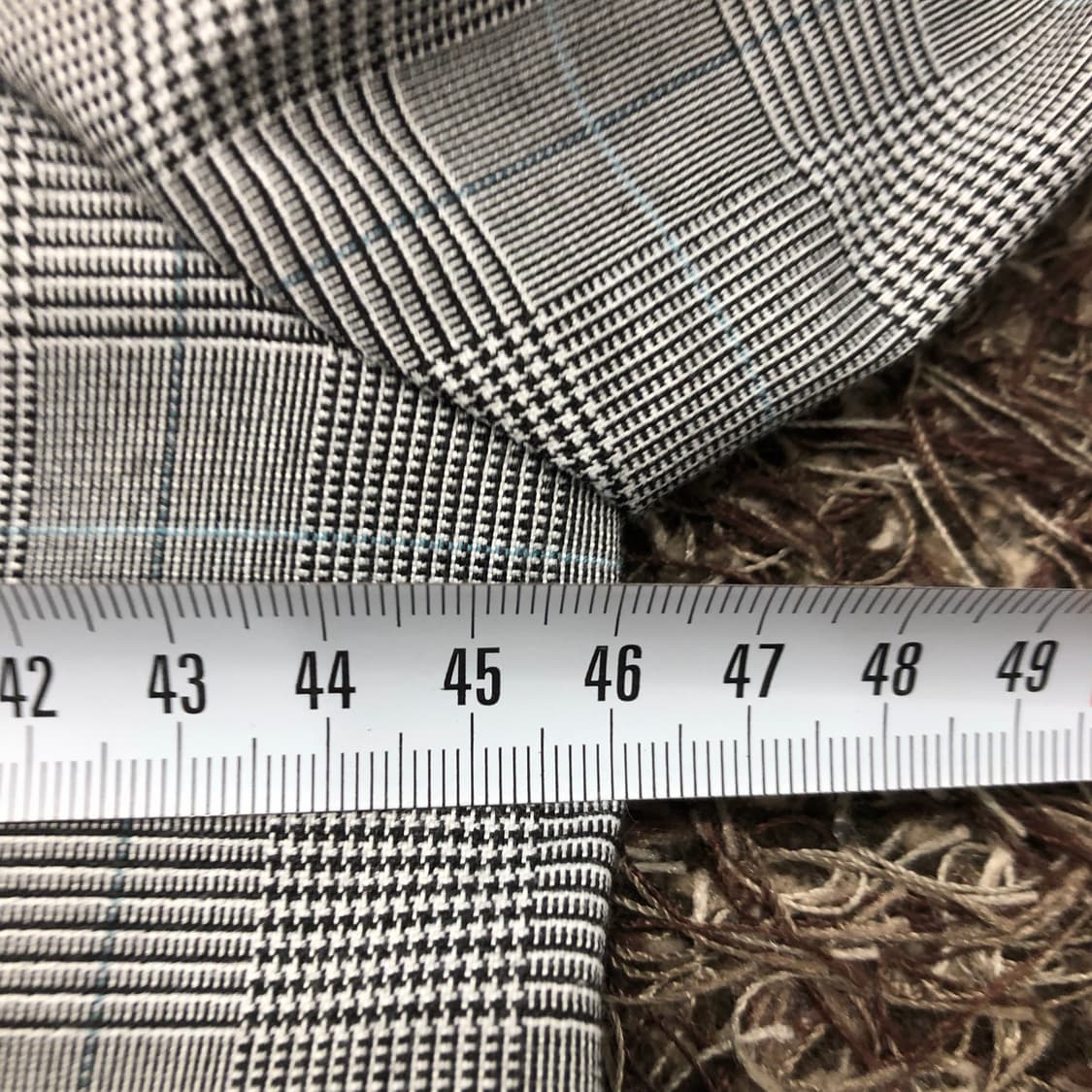 55 듀엘 체크 패턴 블레이저 자켓 상품이미지8